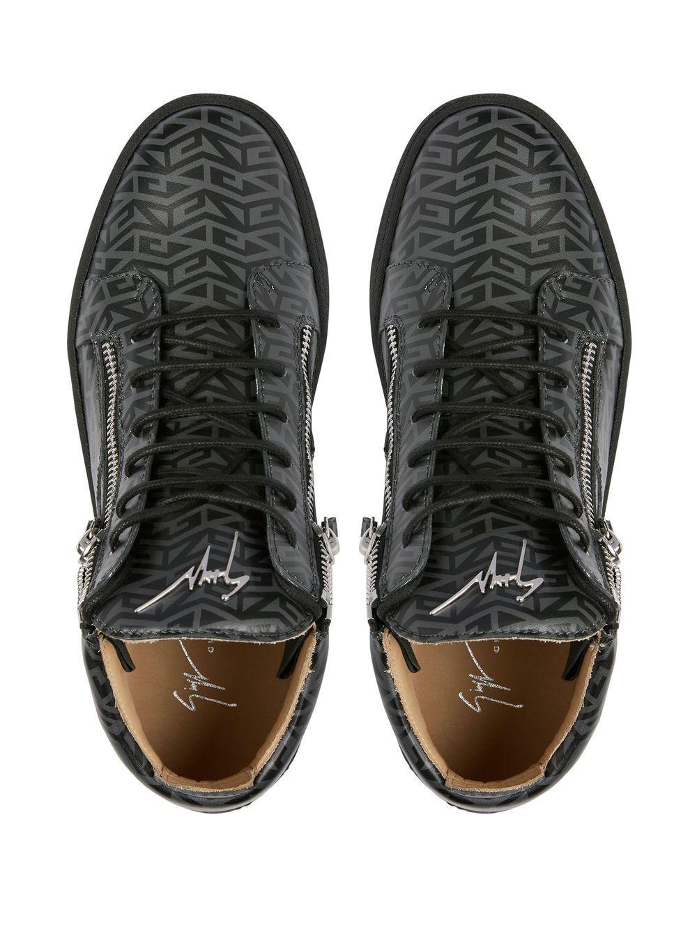 Kriss monogram-print mid-top sneakers Product Image