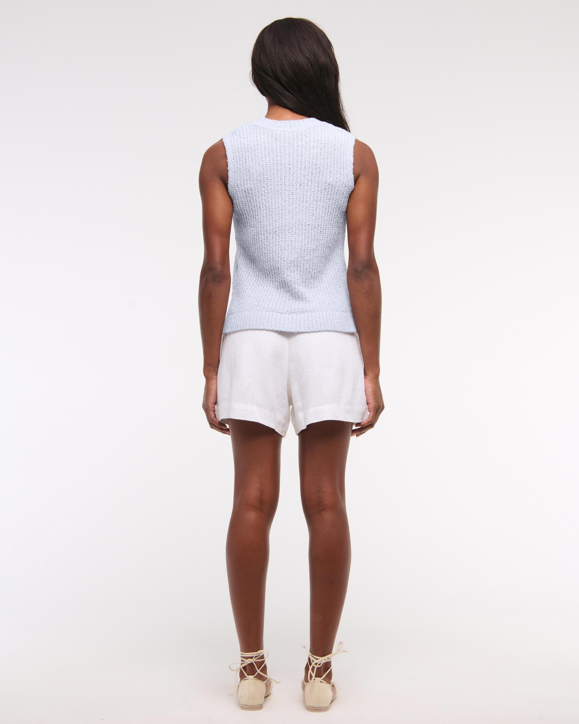 Textural Crew Sweater Shell Tank Product Image