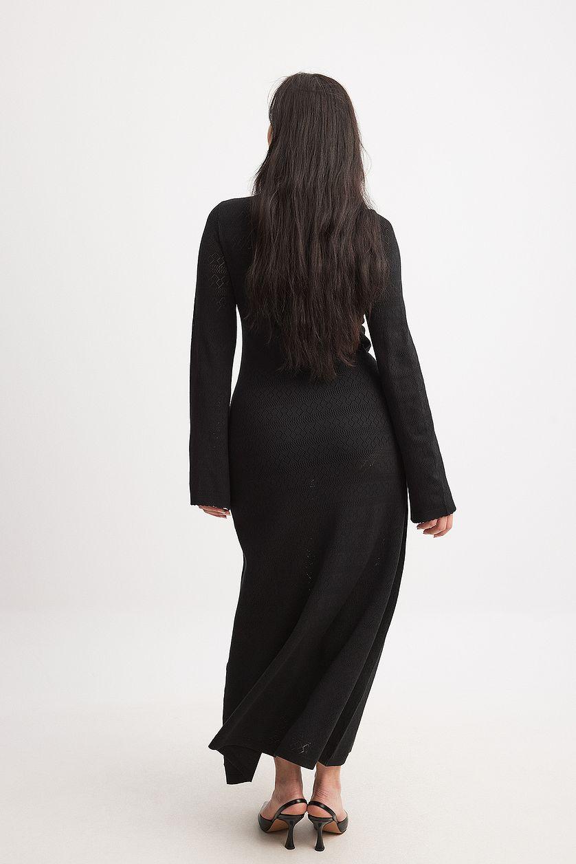 Fine Knitted Key Hole Maxi Dress Product Image
