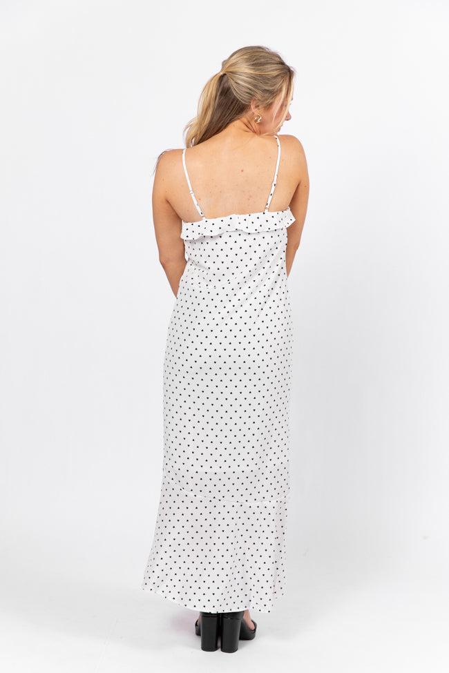 Hold Me Close To Your Heart Print Ivory Midi Dress FINAL SALE Product Image