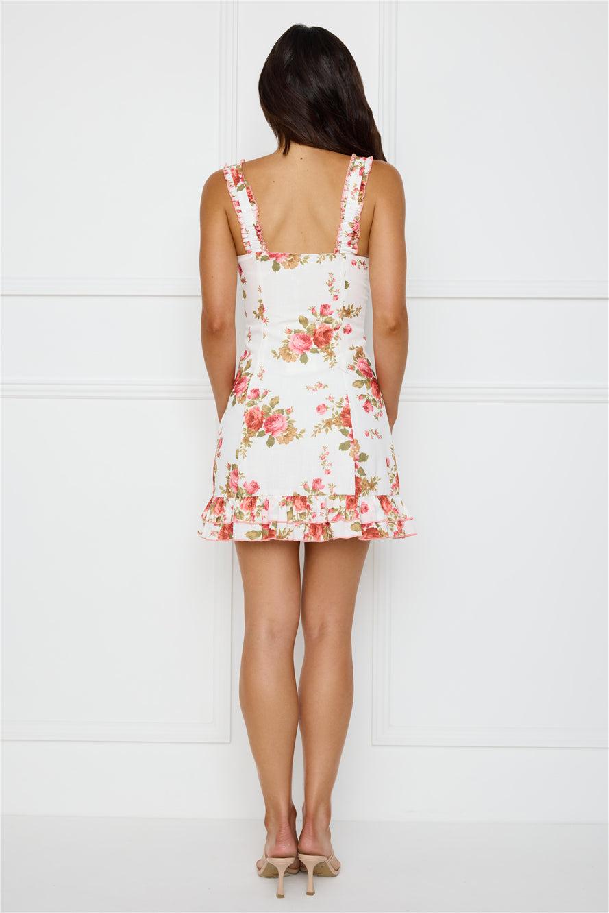 Floral Daydreams Mini Dress White Product Image