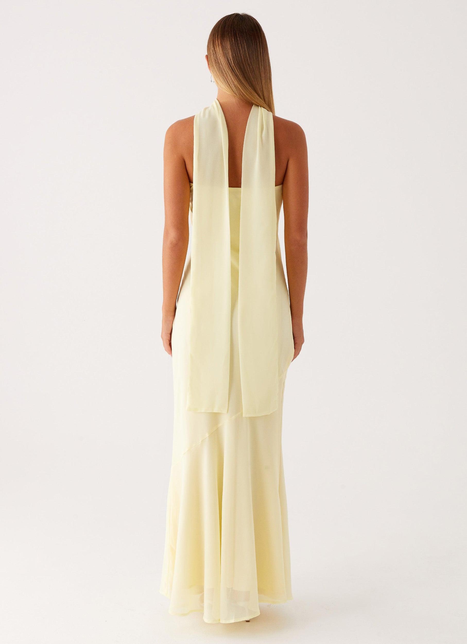 Under The Pagoda Maxi Dress - Yellow Product Image