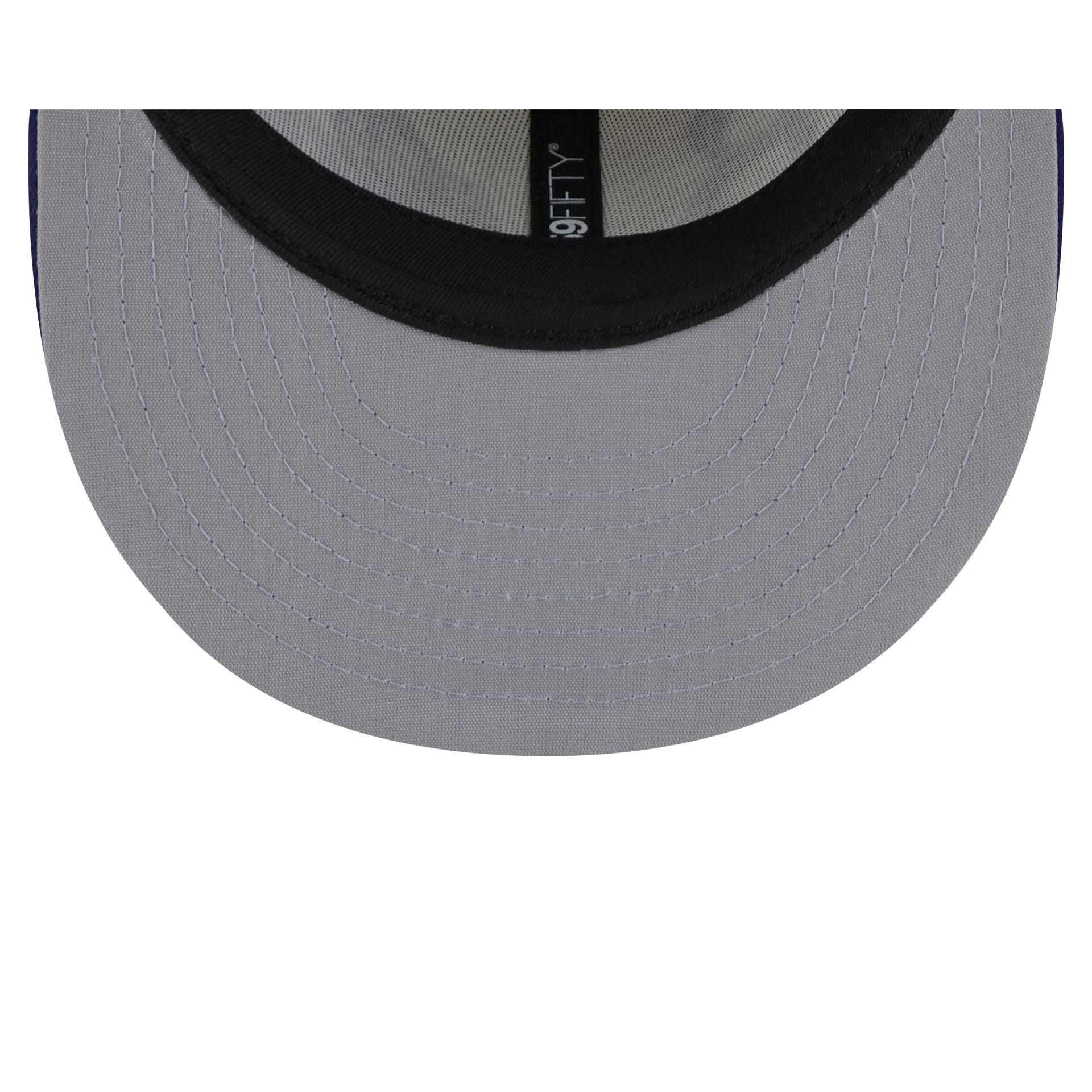 Brooklyn Dodgers Jackie Robinson Chrome White 59FIFTY Fitted Hat Male Product Image