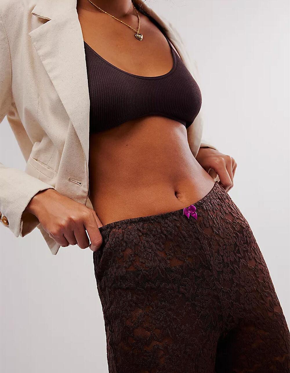 FREE PEOPLE All Day Womens Lace Capris - IVORY Product Image