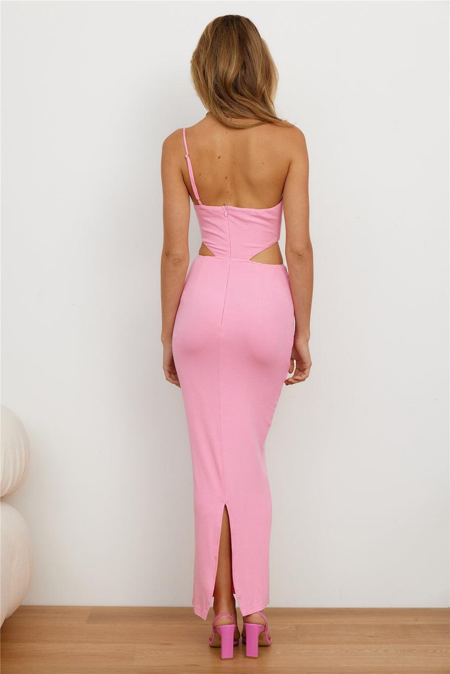 Shopping Date Maxi Dress Pink Product Image