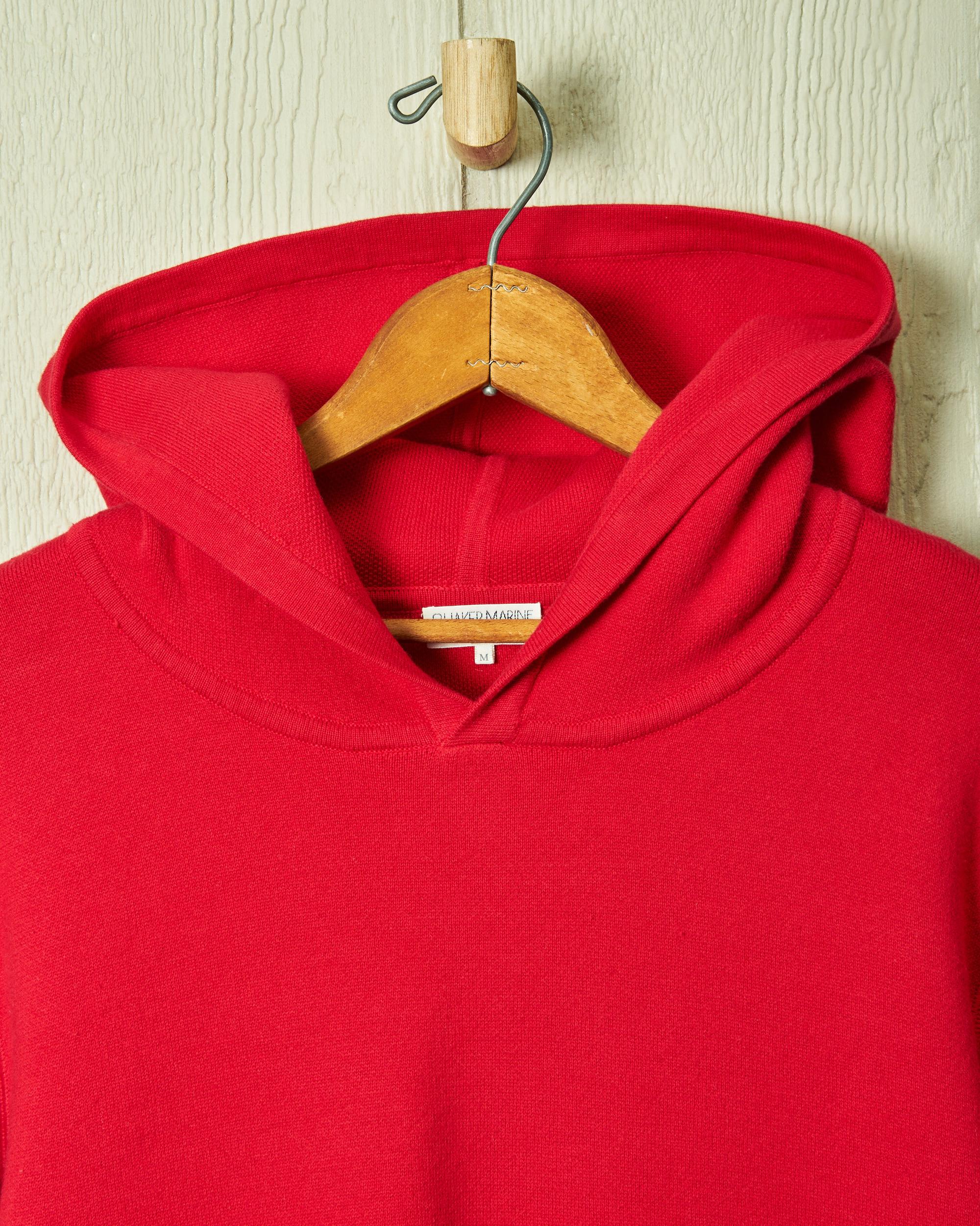 Wharf Knit Hoodie in Crimson Product Image