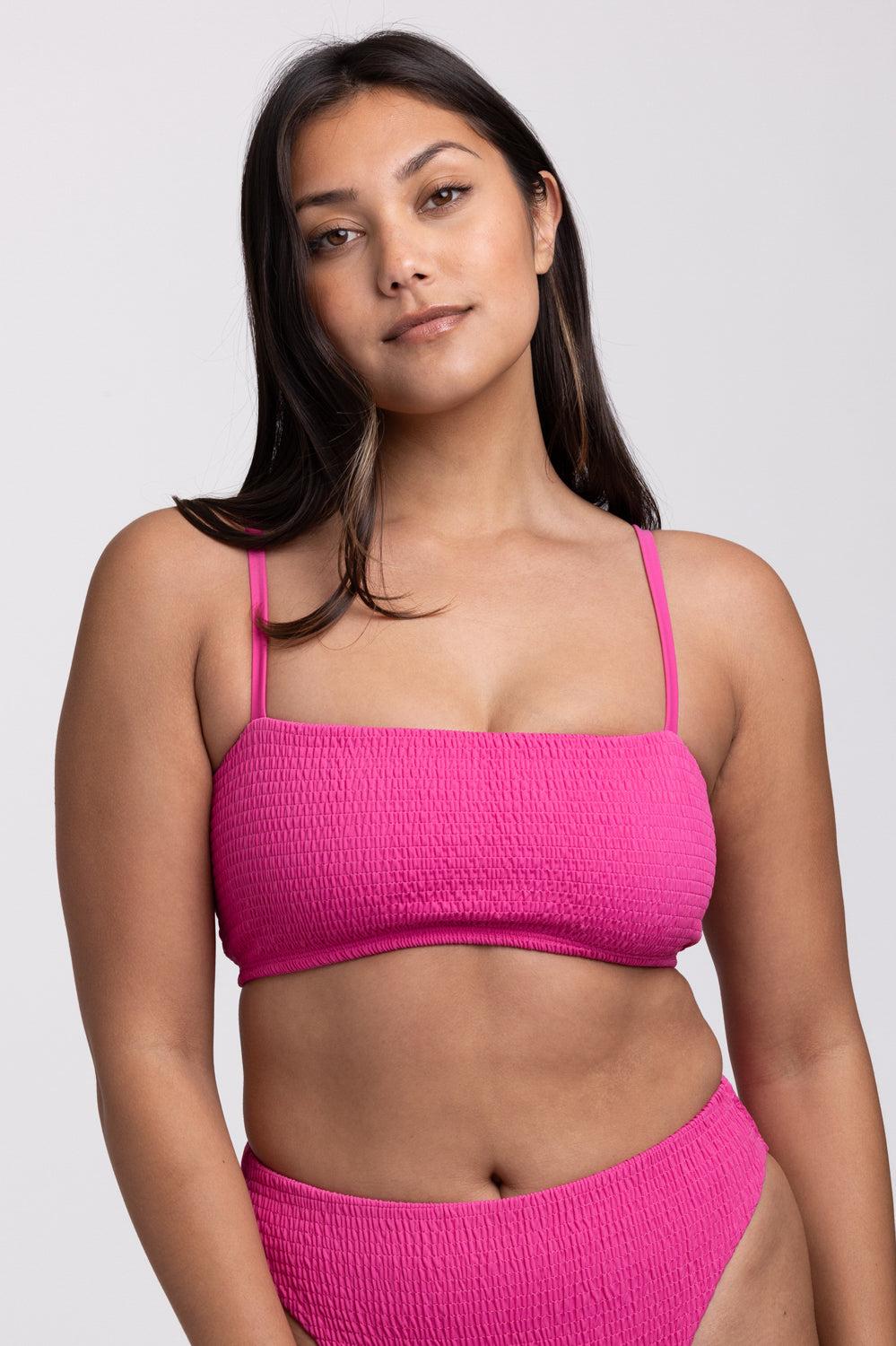 Eva Smocked Bikini Top - Bluewave Female Product Image