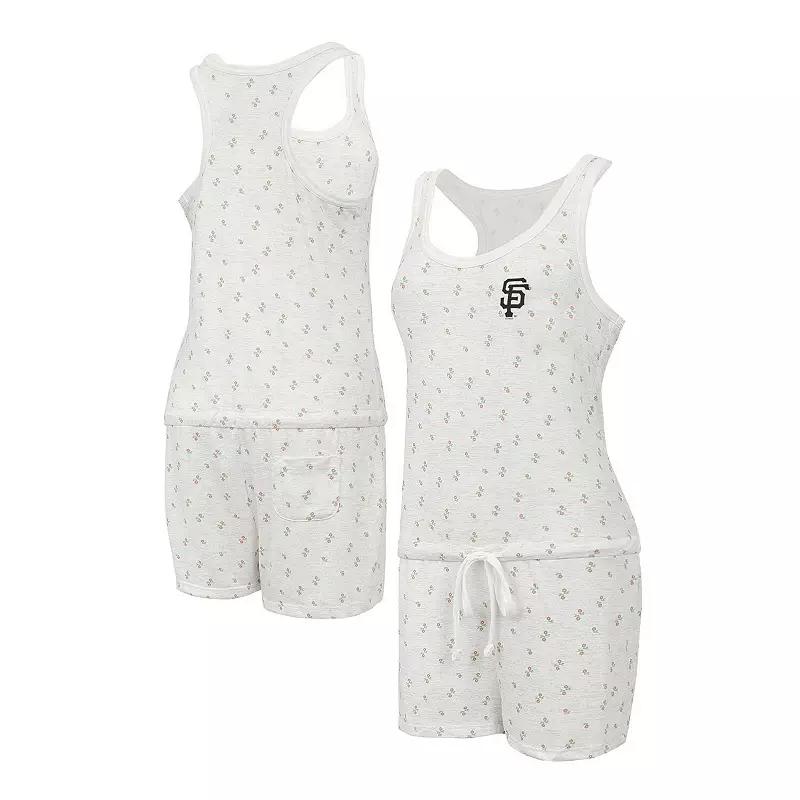 Women's Concepts Sport Cream San Francisco Giants Gardner Hacci Knit Romper,  Product Image
