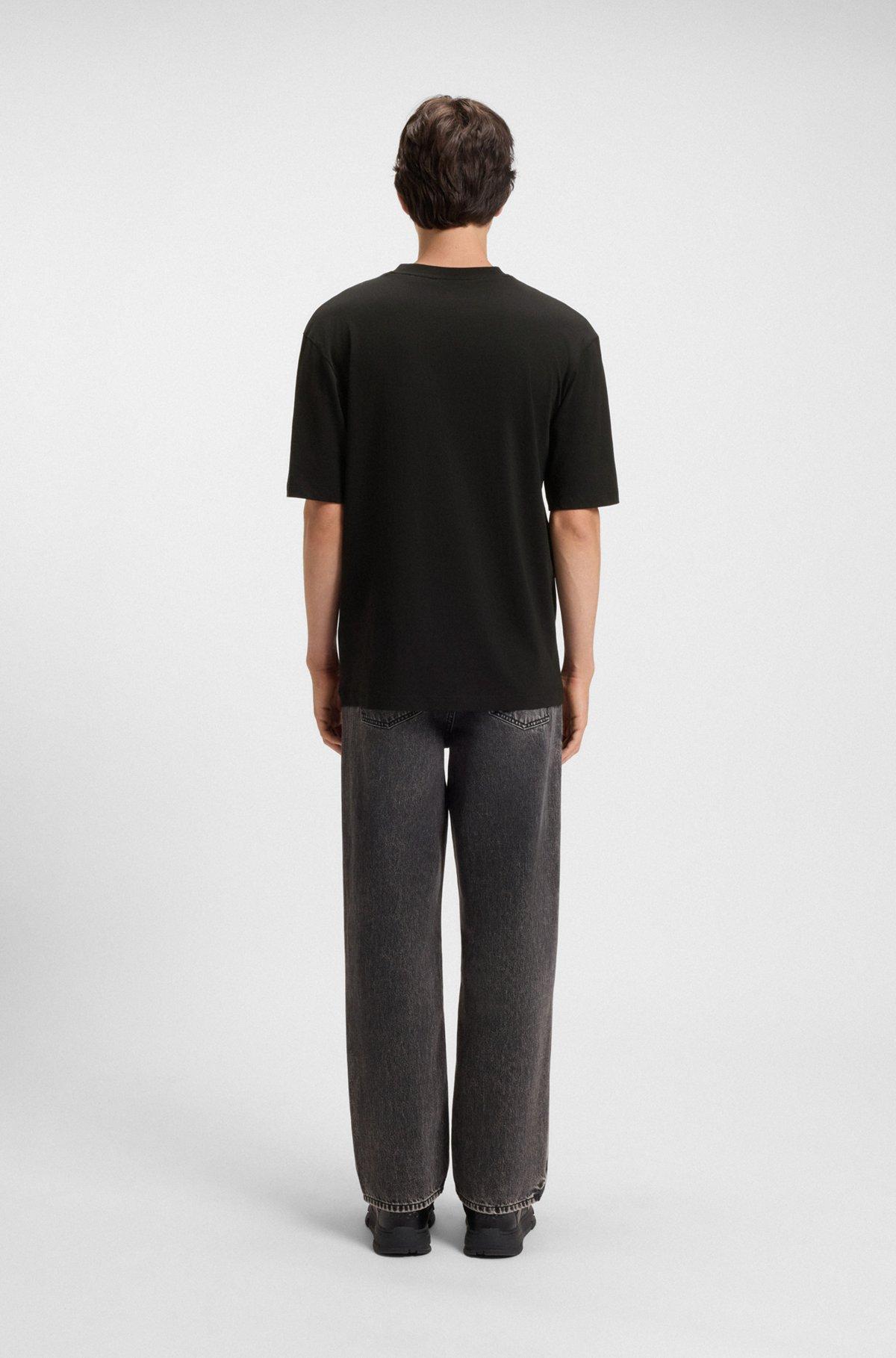 Cotton-jersey T-shirt with logo artwork Product Image