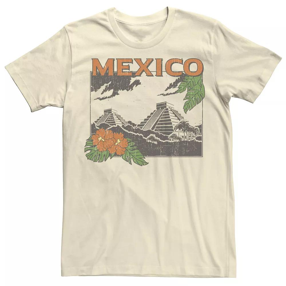Men's Travel Apparel Mexico Pyramids Poster Tee,  Product Image