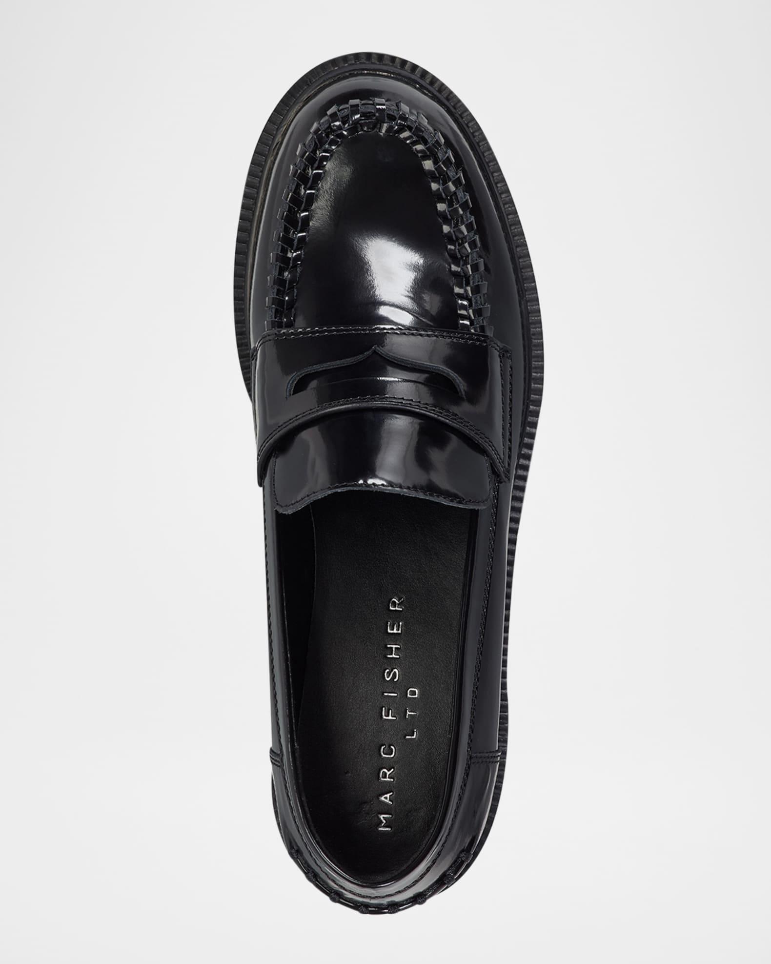 Dagman Whipstitch Leather Loafers Product Image