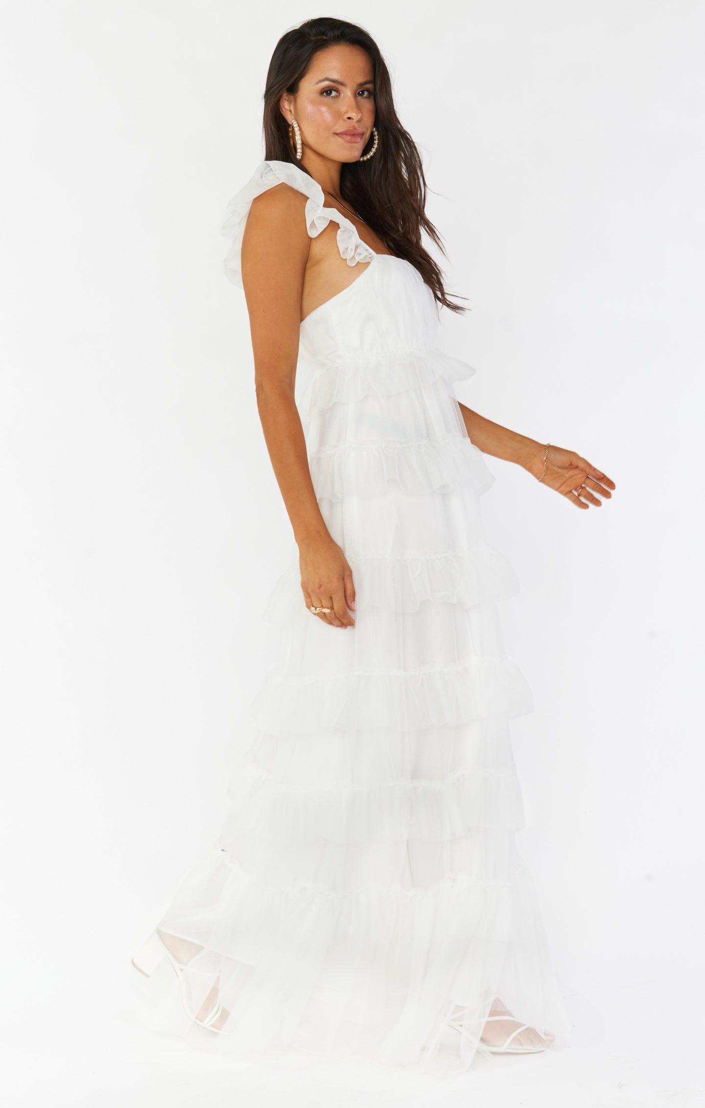 Fairytale Maxi Dress ~ White Tulle Product Image