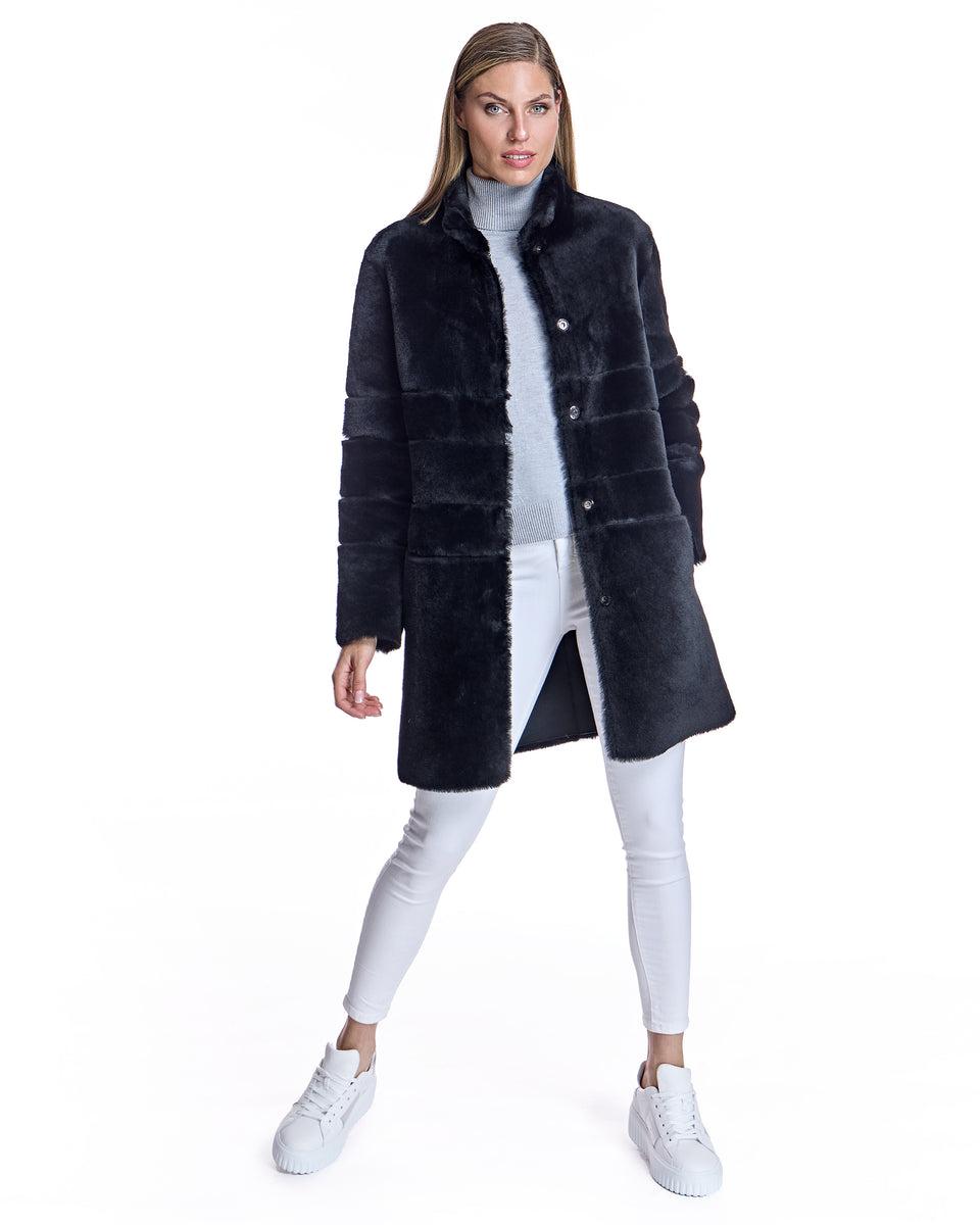 Maximilian Horizontal Shearling Jacket-Maximilian Product Image