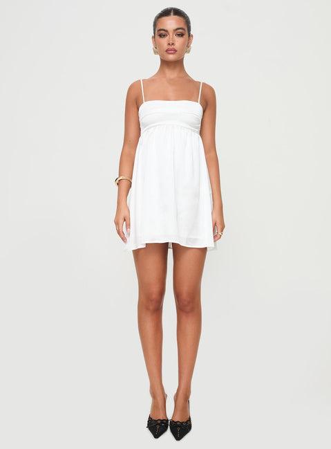 Ortega Mini Dress White Product Image