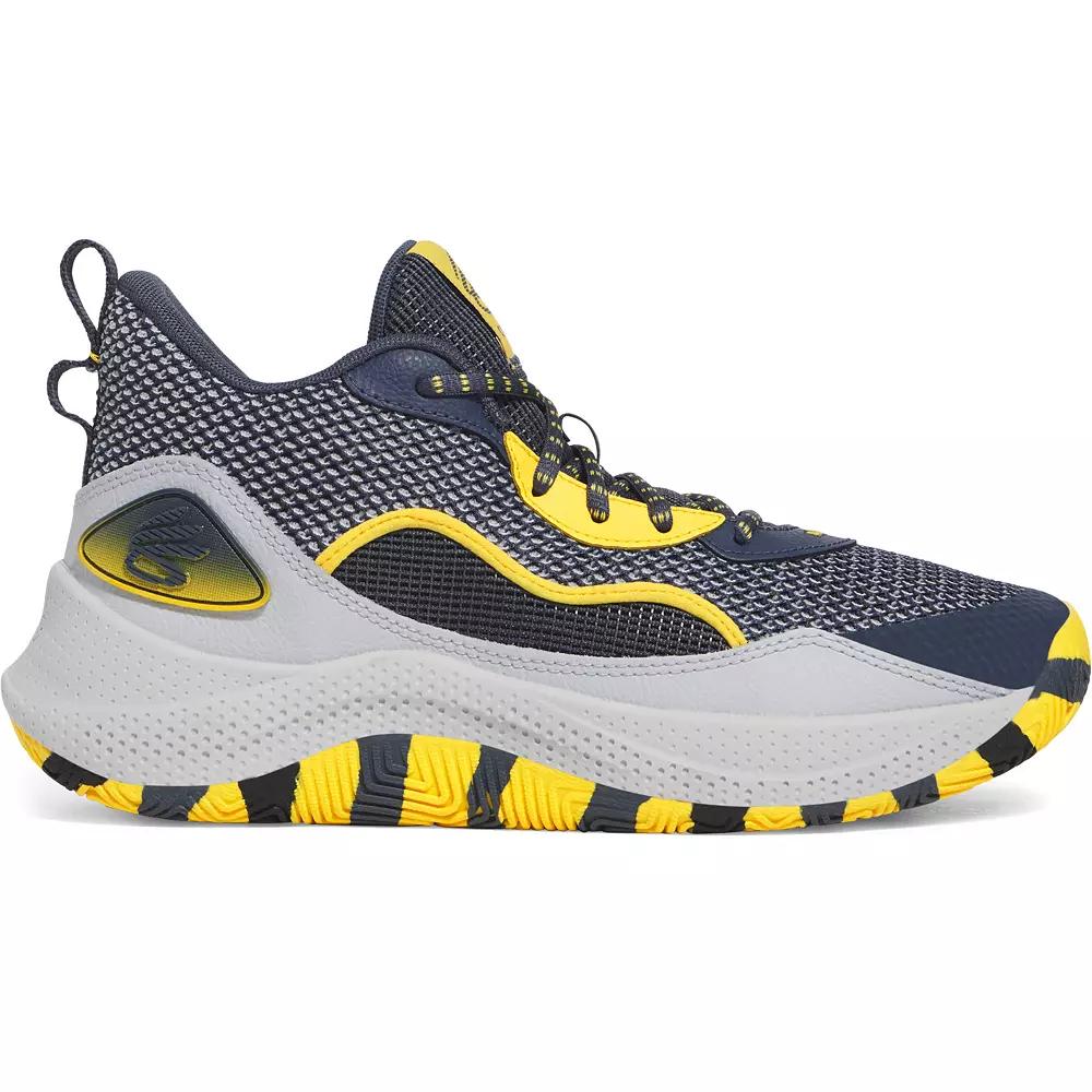 Under Armour Curry 3Z 24 Men's Basketball Shoes, Size: M9W10.5, Downpour Gray Product Image