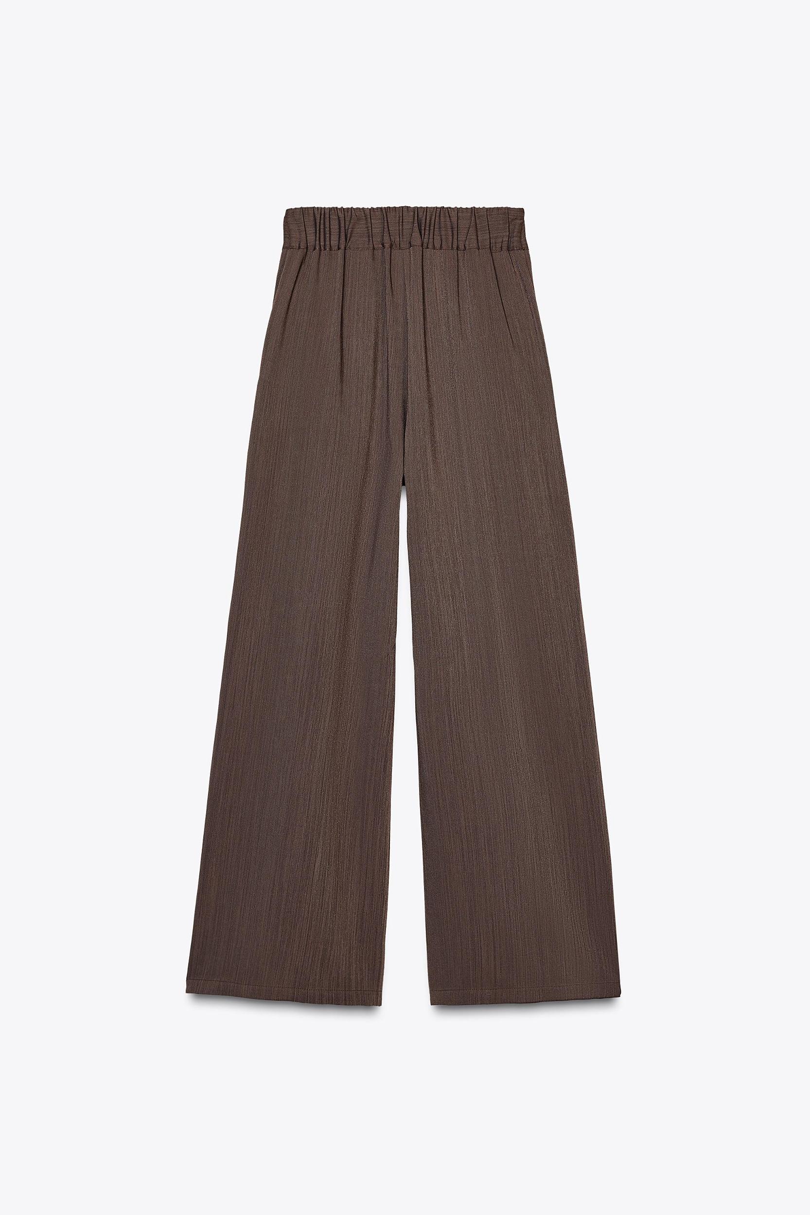 WIDE LEG PANTS WITH DARTS Product Image
