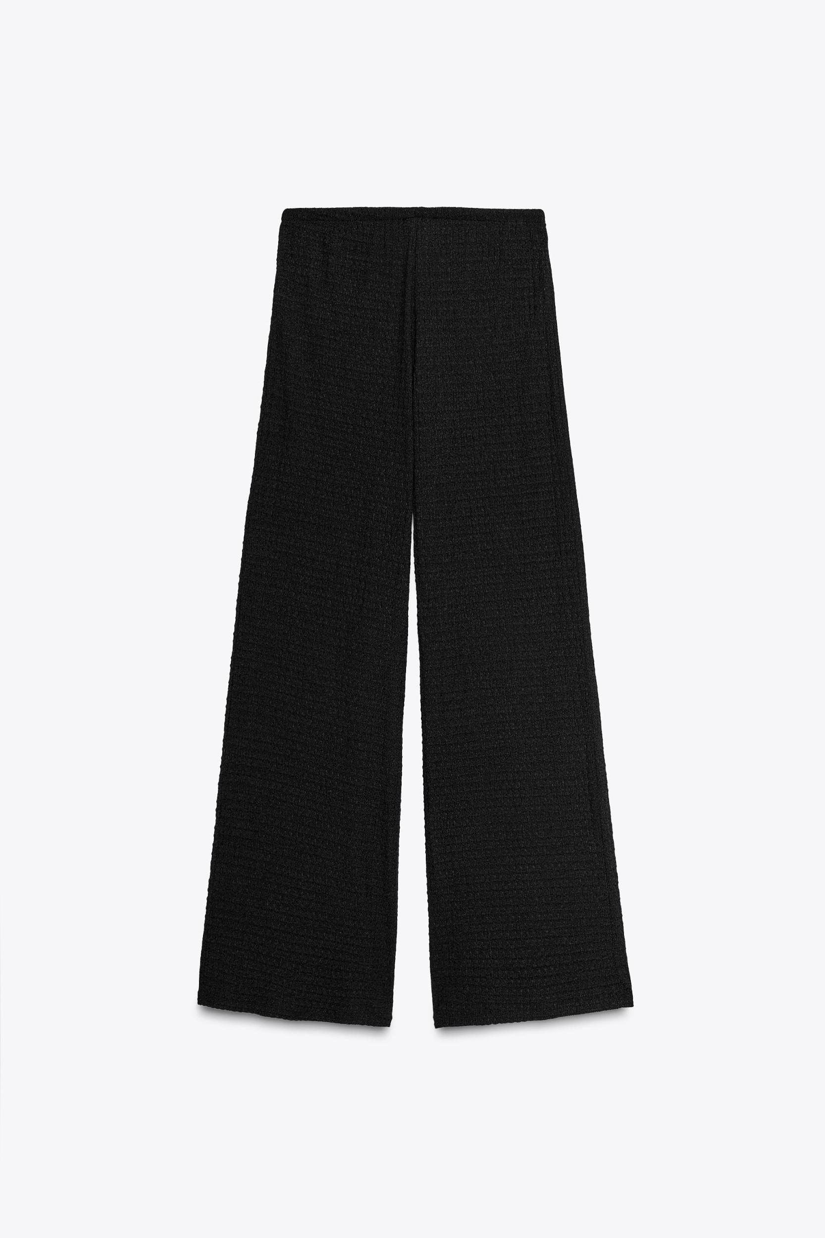 TEXTURED STRAIGHT LEG PANTS Product Image
