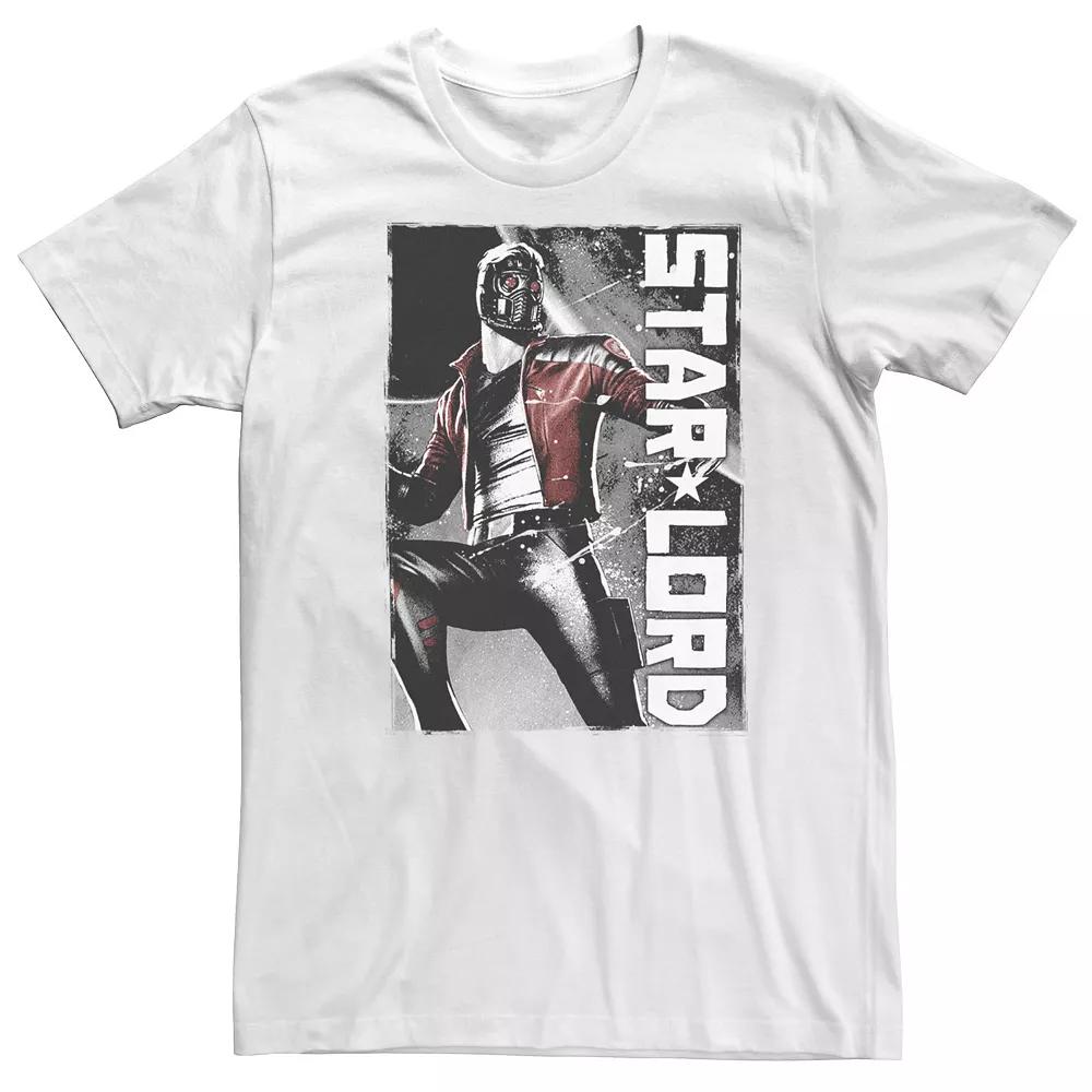 Big & Tall Marvel Star-Lord Guardians of the Galaxy Spray Paint Tee, Men's,  Product Image