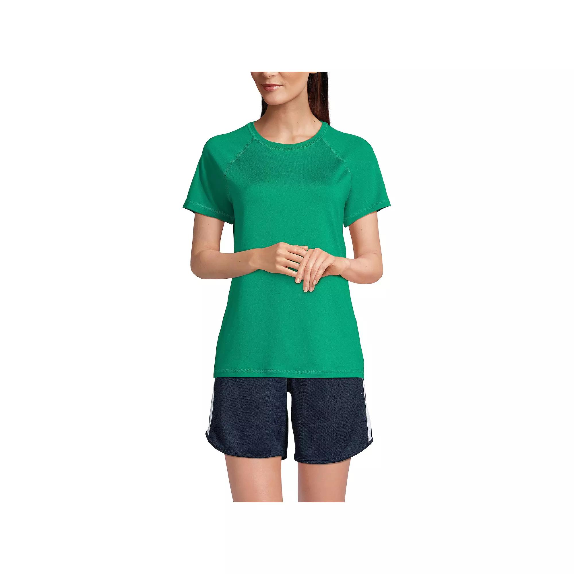 Women's Lands' End School Uniform Short Sleeve Active Tee,  Product Image