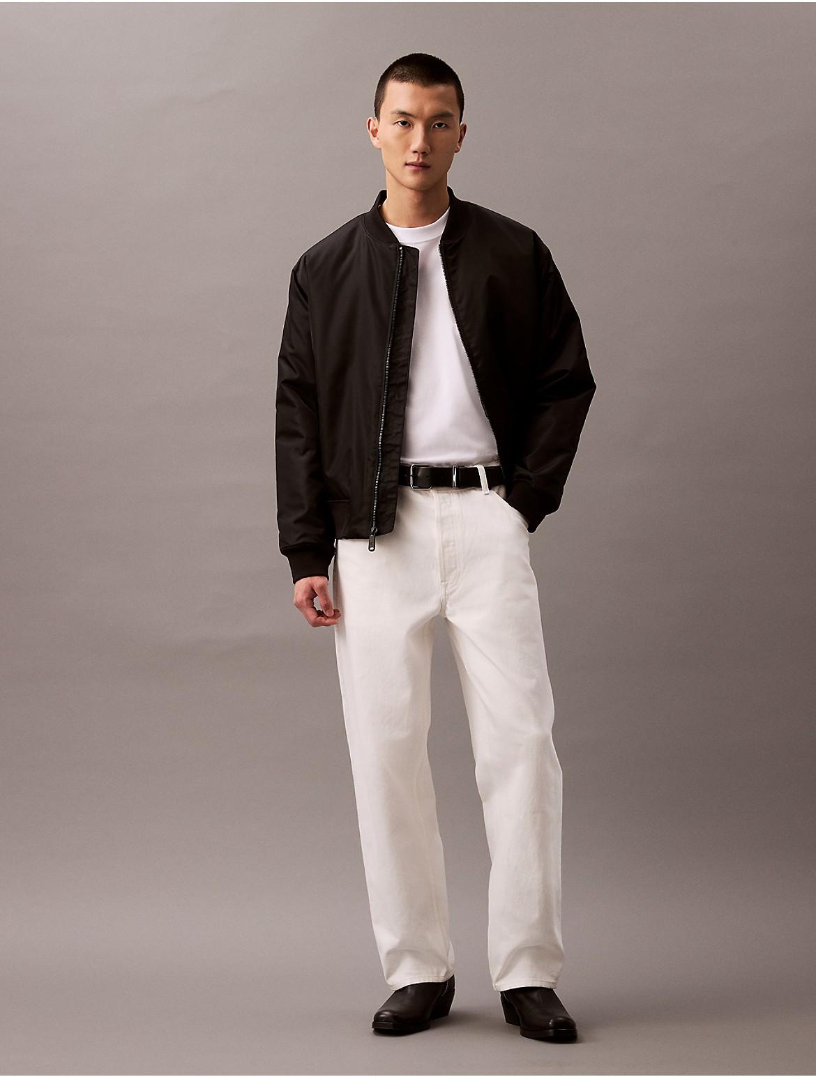 Calvin Klein Mens Archive Logo Relaxed Crewneck T-Shirt - White Product Image