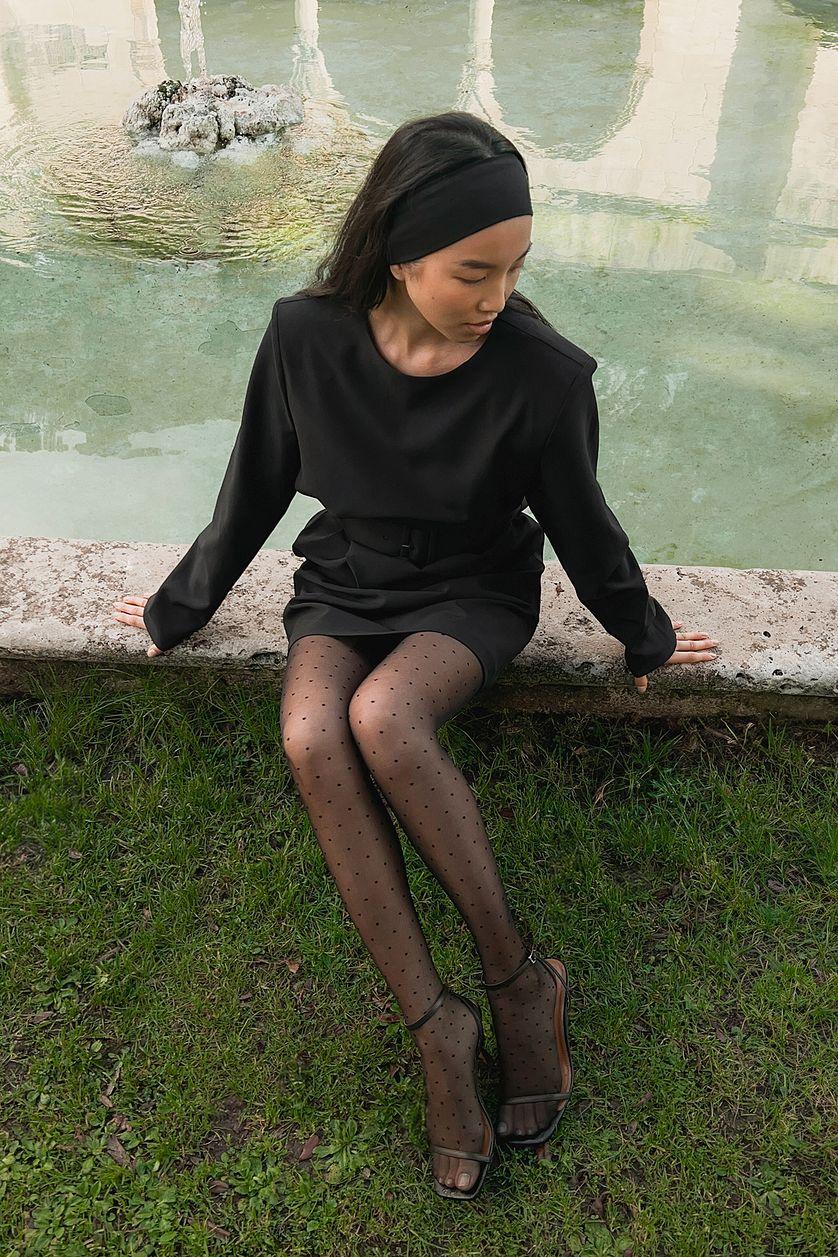 Belted Mini Dress Product Image