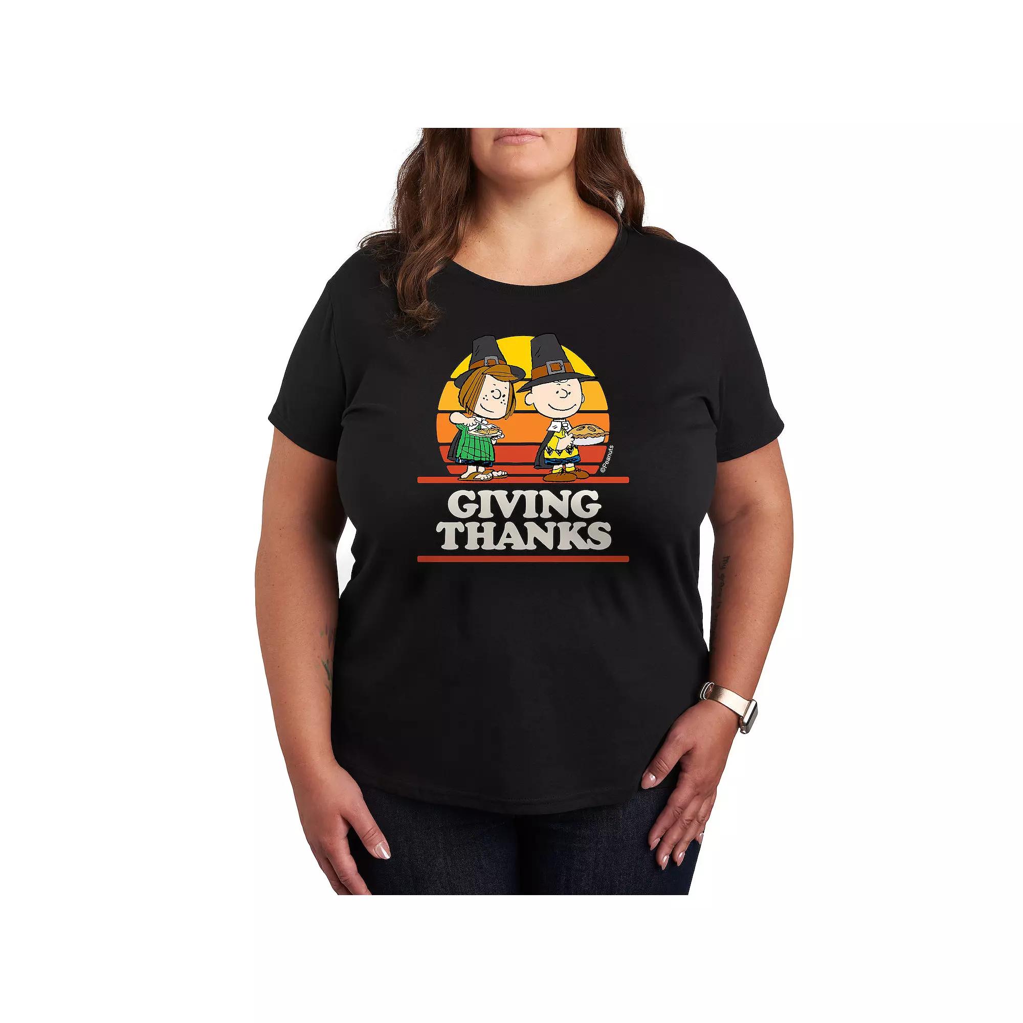 Plus Peanuts Giving Thanks Graphic Tee, Women's,  Product Image