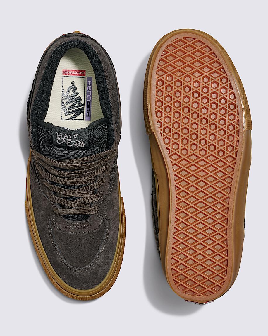 Skate Half Cab Shoe in Brown / Gum| Vans US Product Image