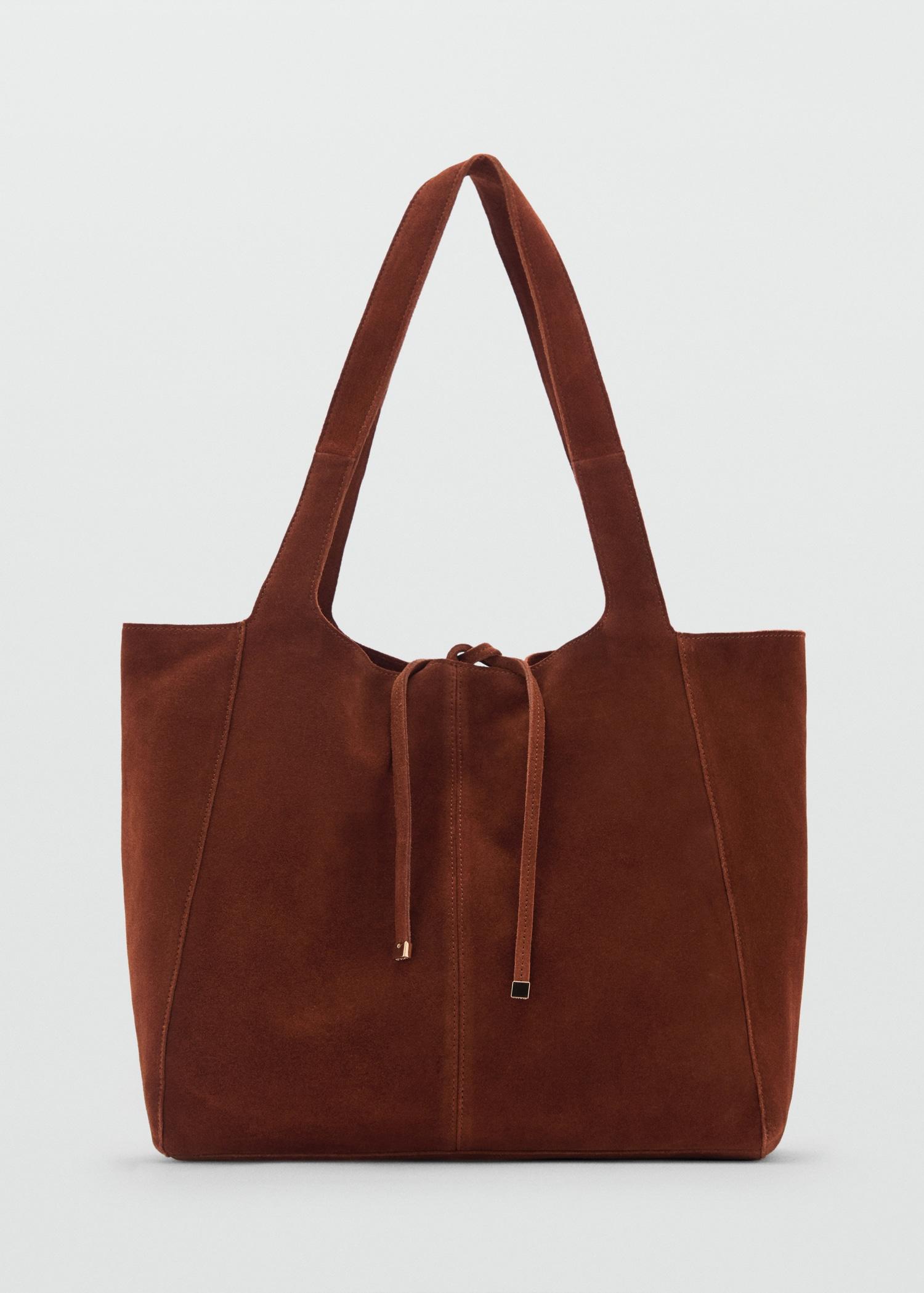 Suede shopper bag - Women | MANGO USA Product Image