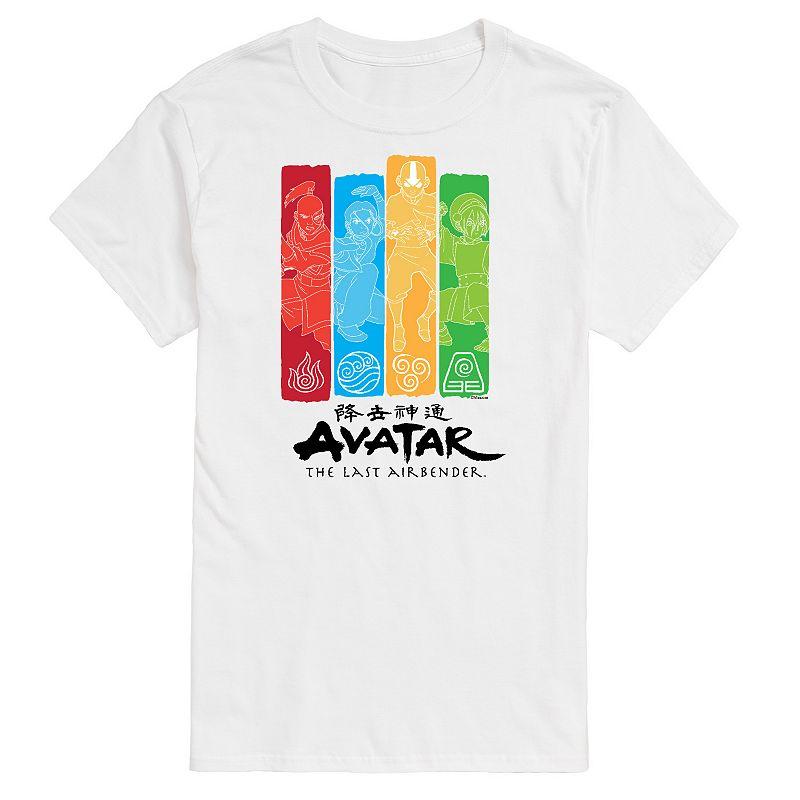 Big & Tall Avatar The Last Airbender Four Nations Graphic Tee, Men's,  Product Image