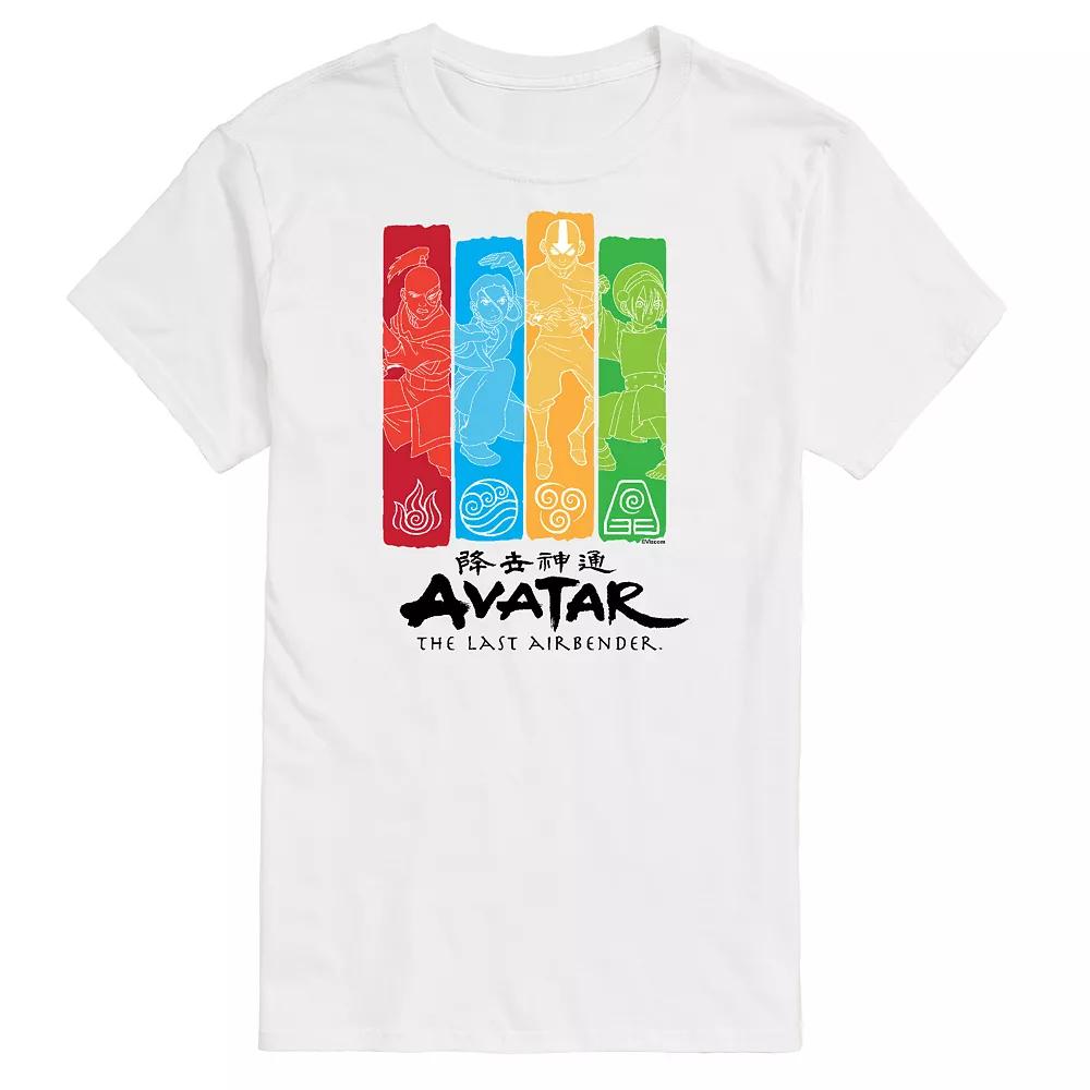 Big & Tall Avatar The Last Airbender Four Nations Graphic Tee, Men's,  Product Image