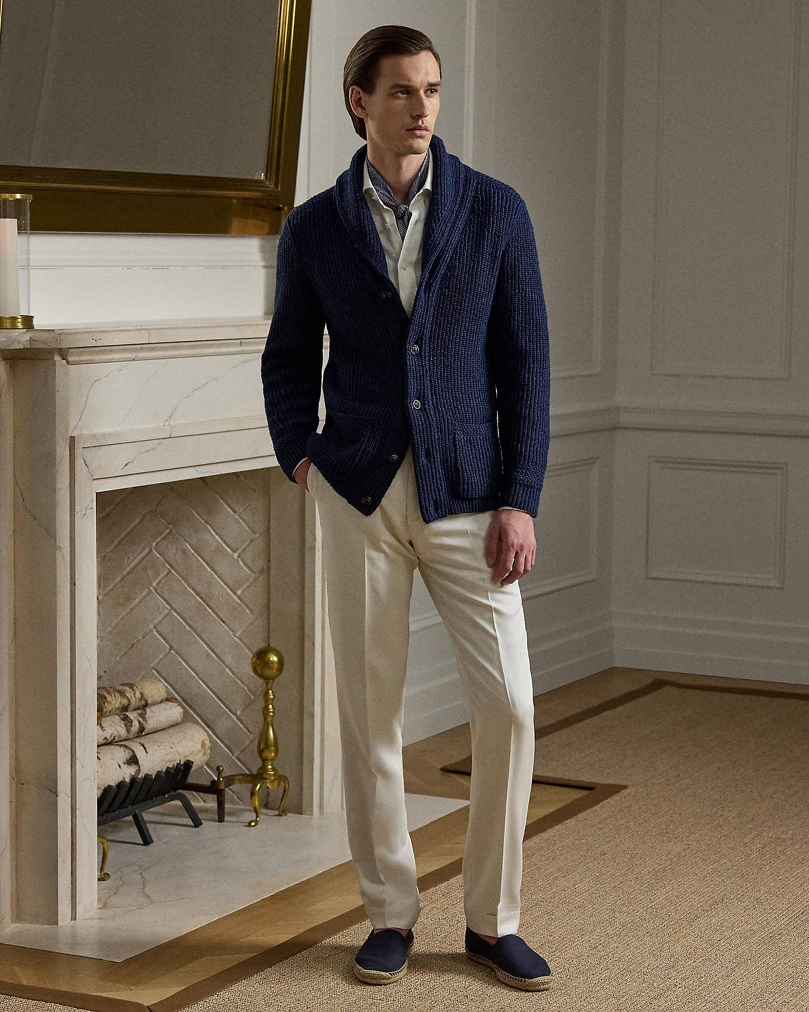 Men's NM X RL Gregory Handmade Silk Trousers Product Image