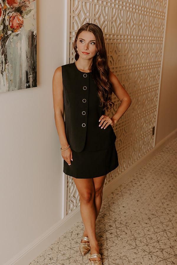 Uptown Views Romper in Black Product Image