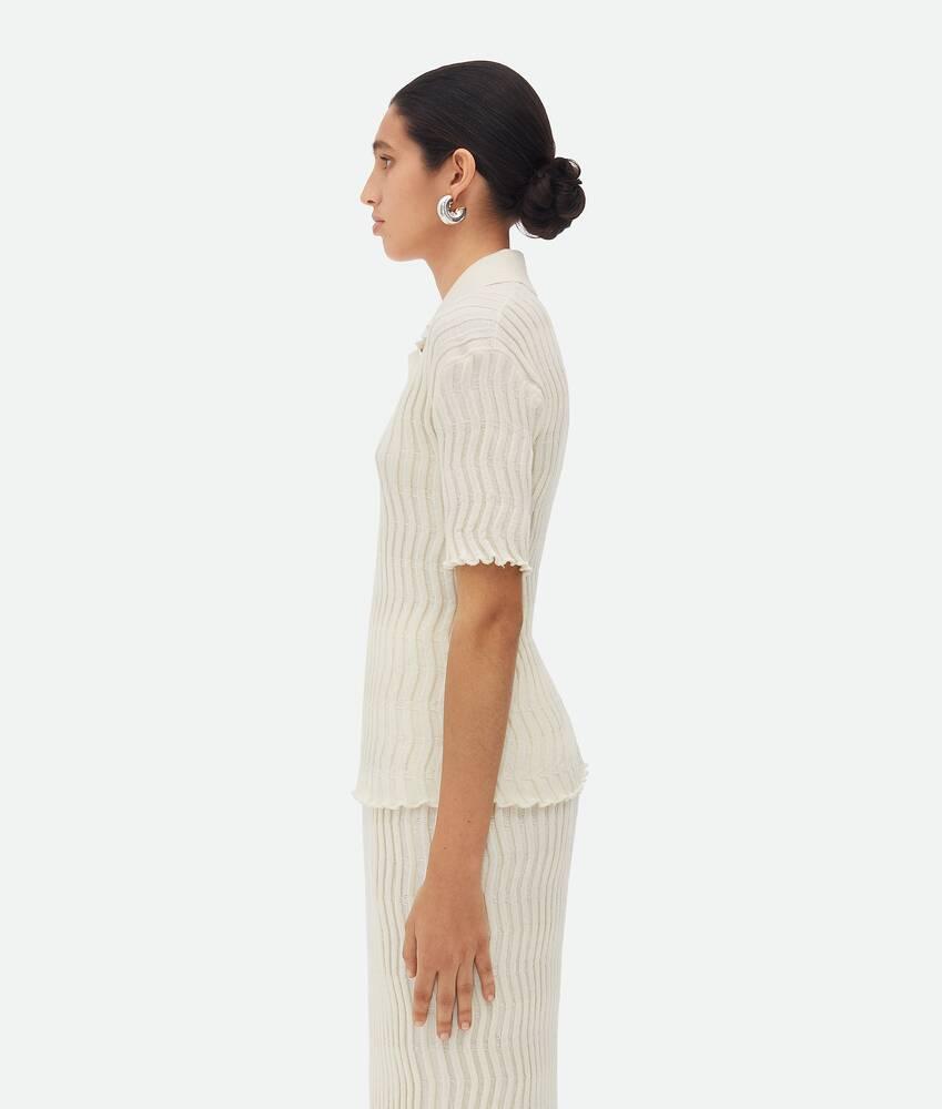 Women's Ribbed Wool Top  in String Product Image