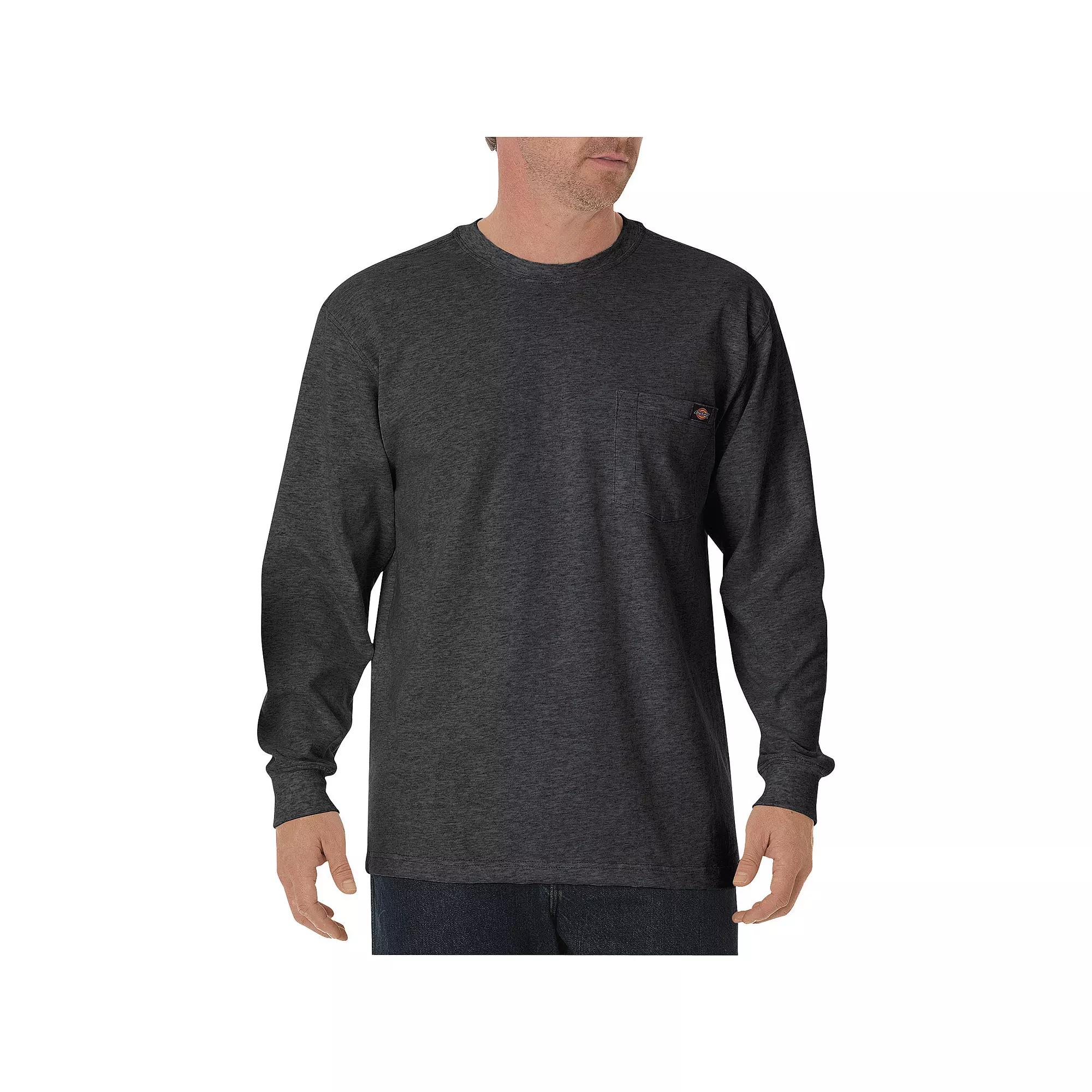 Men's Dickies Heavyweight Crewneck Long Sleeve Tee,  Product Image
