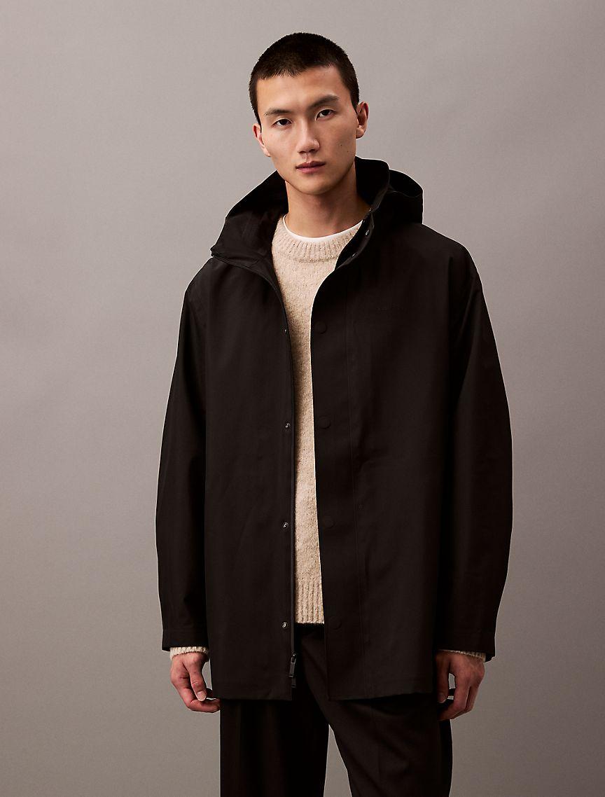 Water Resistant Hooded Rain Jacket Product Image