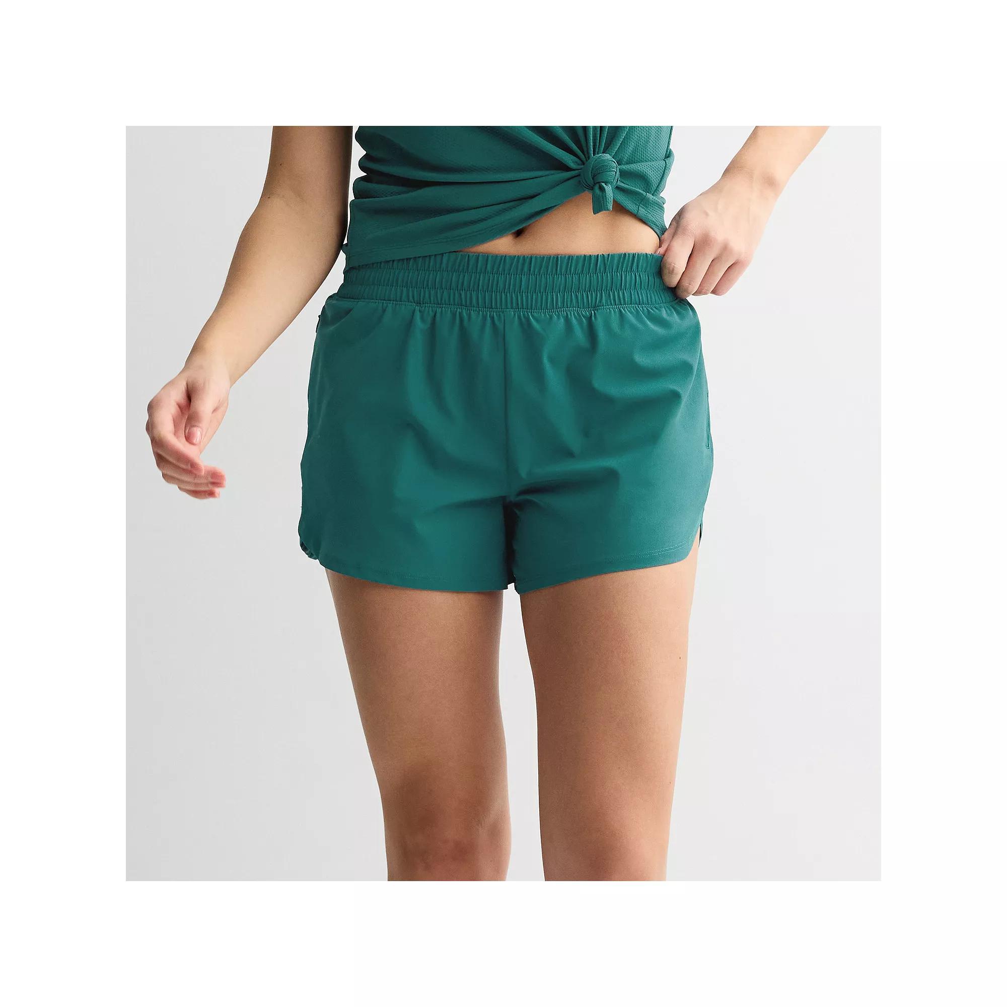 Women's Tek Gear Woven Run Shorts,  Product Image