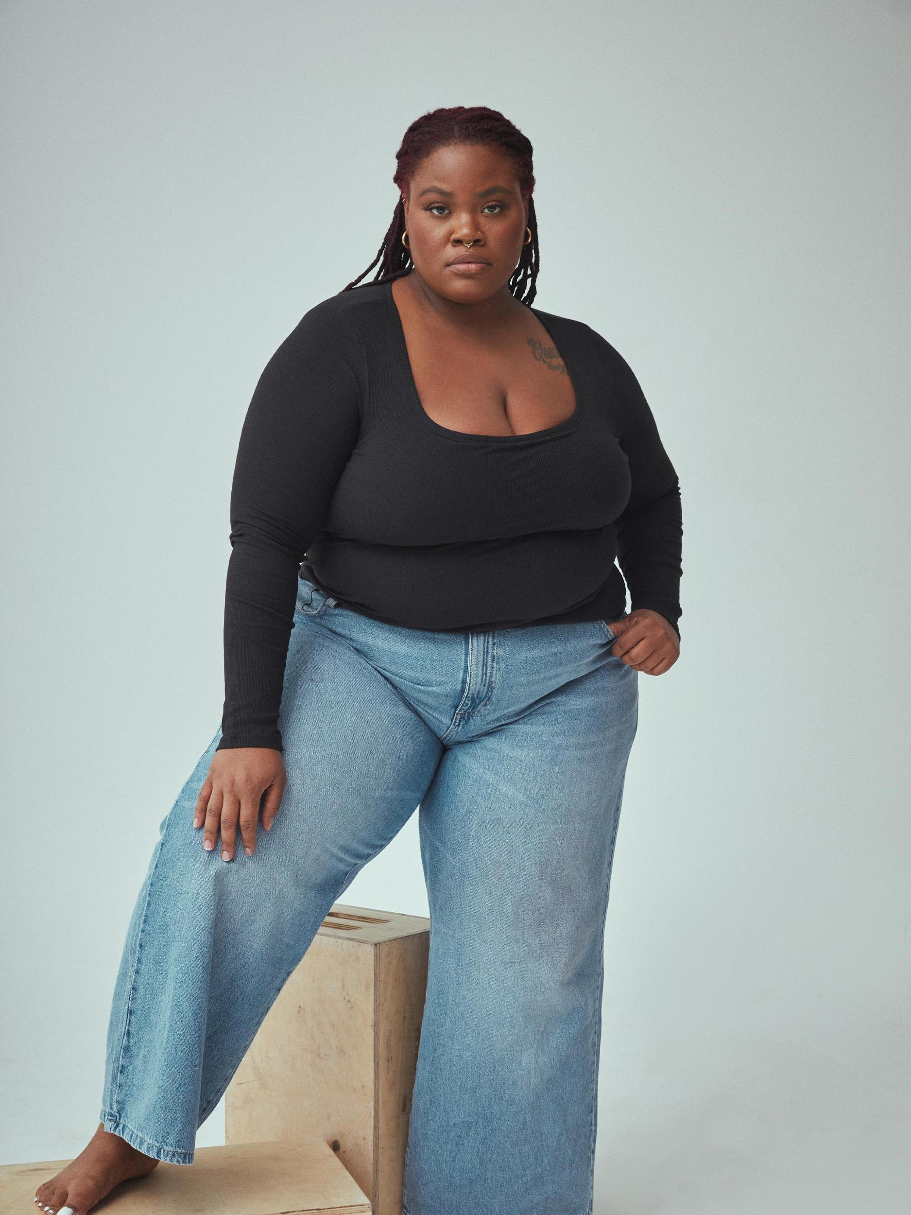 Bamboo Long Sleeve Scoop Neck Brami (Full Length) Product Image