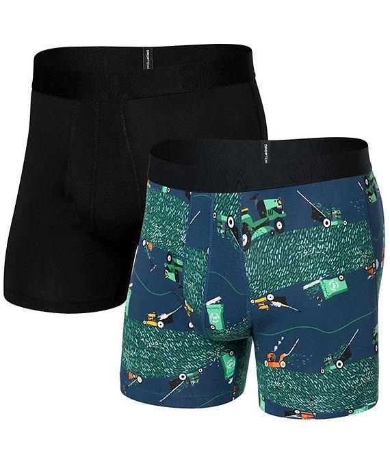 SAXX DropTemp™ Cooling Solid/Printed 5#double; Boxer Briefs 2-Pack Product Image