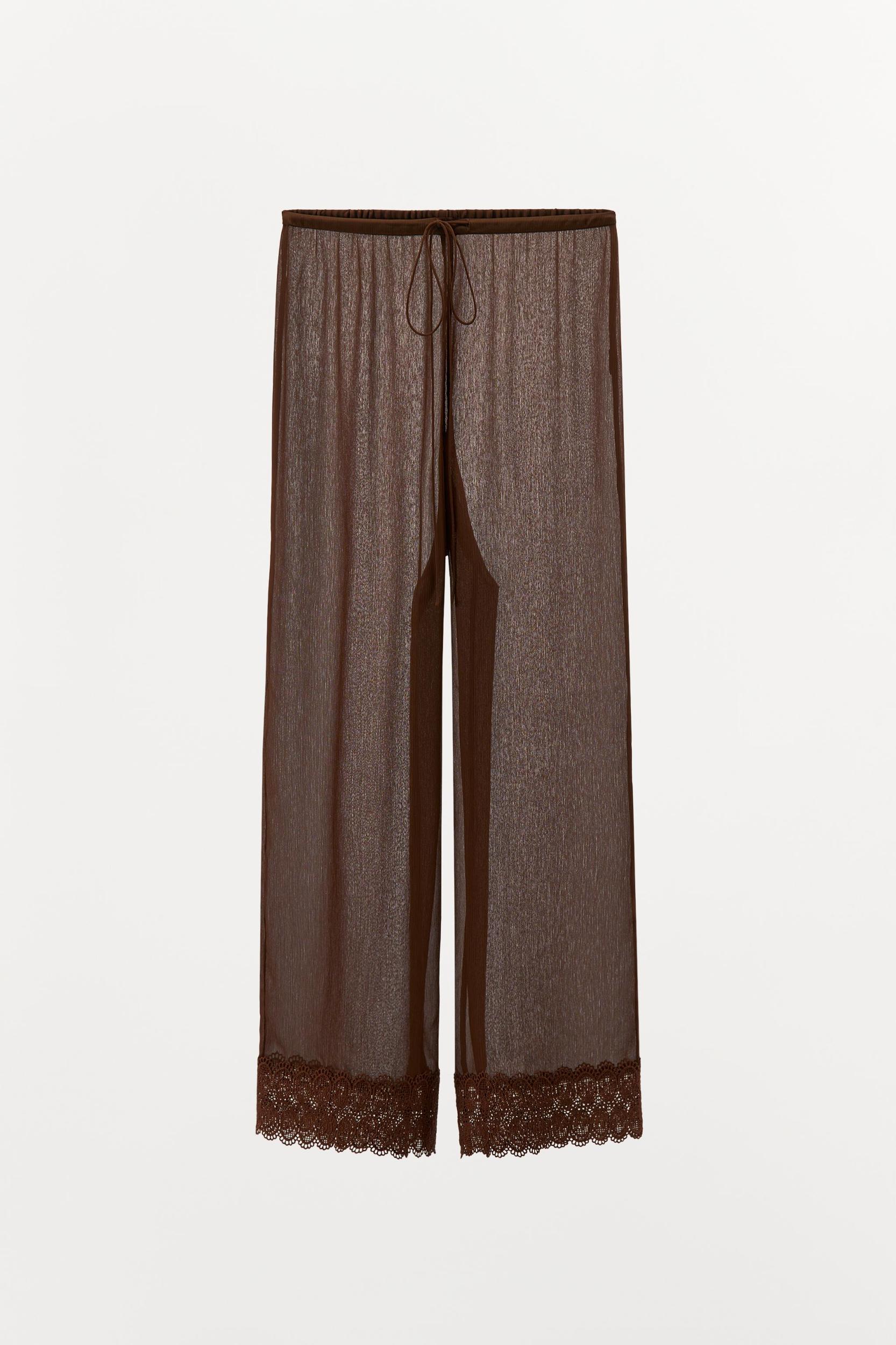 FLOWY LACE PANTS Product Image