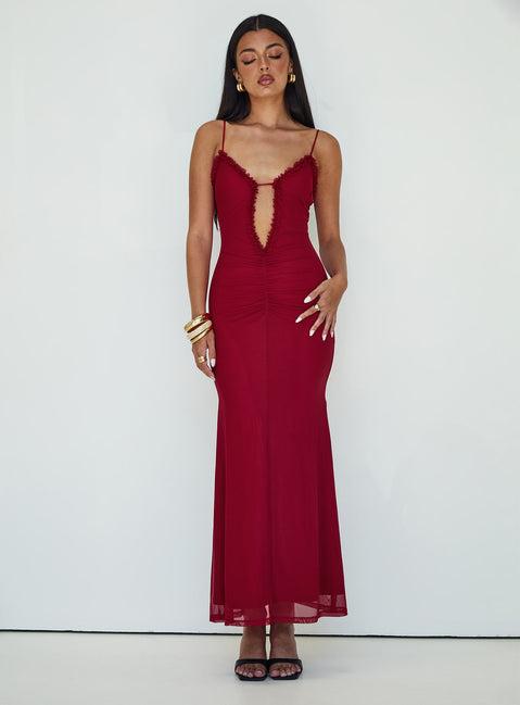 Capisce Maxi Dress Red Product Image