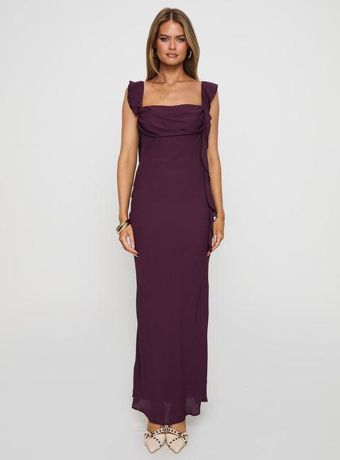 Lanai Maxi Dress Plum Product Image