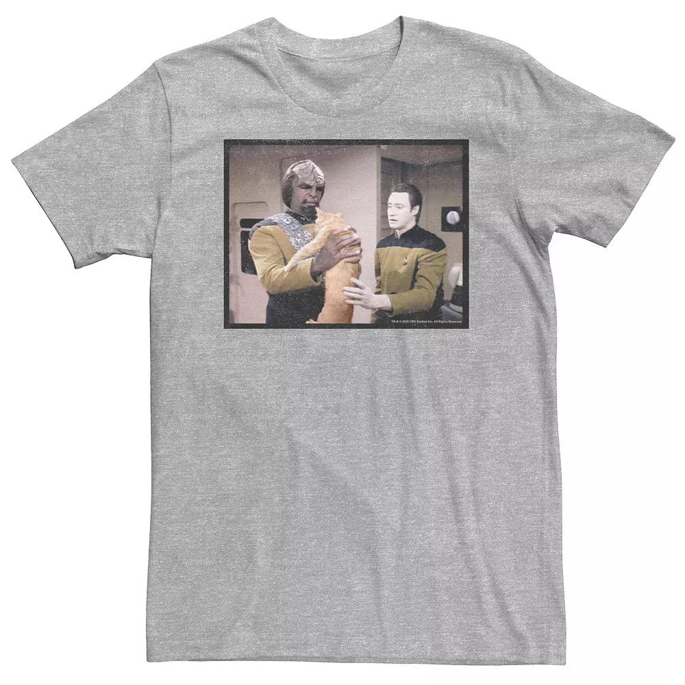 Big & Tall Star Trek: The Next Generation Worf Data And Cat Tee, Men's,  Product Image