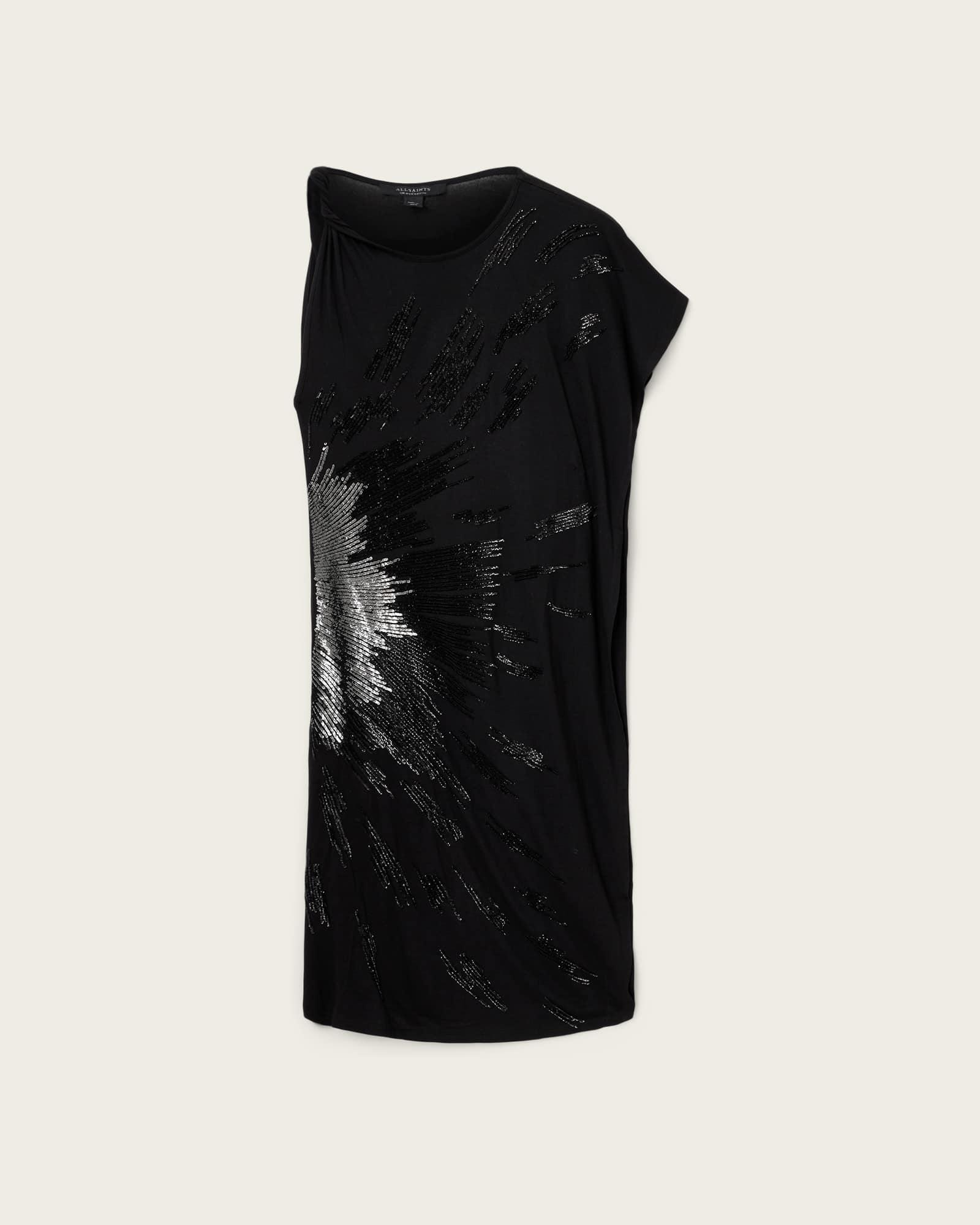 Sophie Embellished Mini Dress Black | ALLSAINTS US Product Image