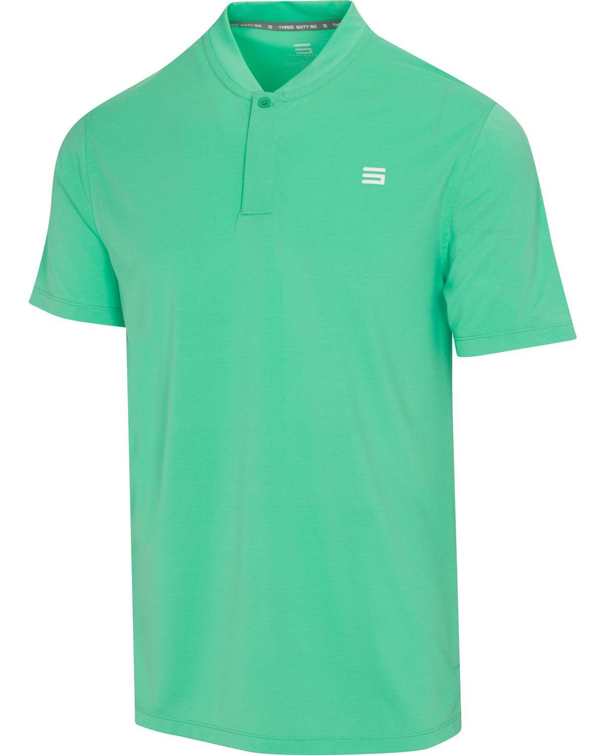 Three Sixty Six Men's Solid Collarless Golf Polo Male Product Image
