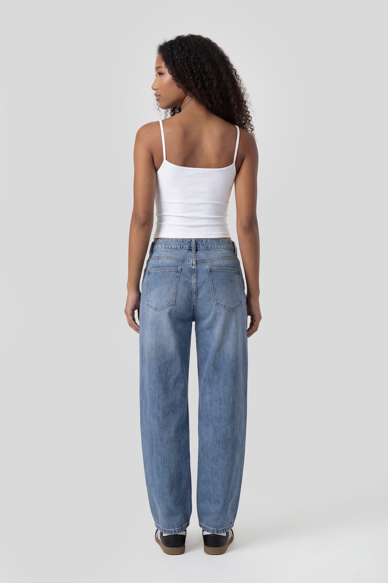 Low Rise Barrel Jean Female Product Image