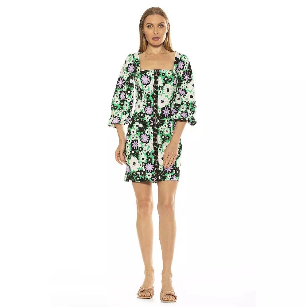 Women's ALEXIA ADMOR Sammie Squareneck Sheath Dress,  Product Image