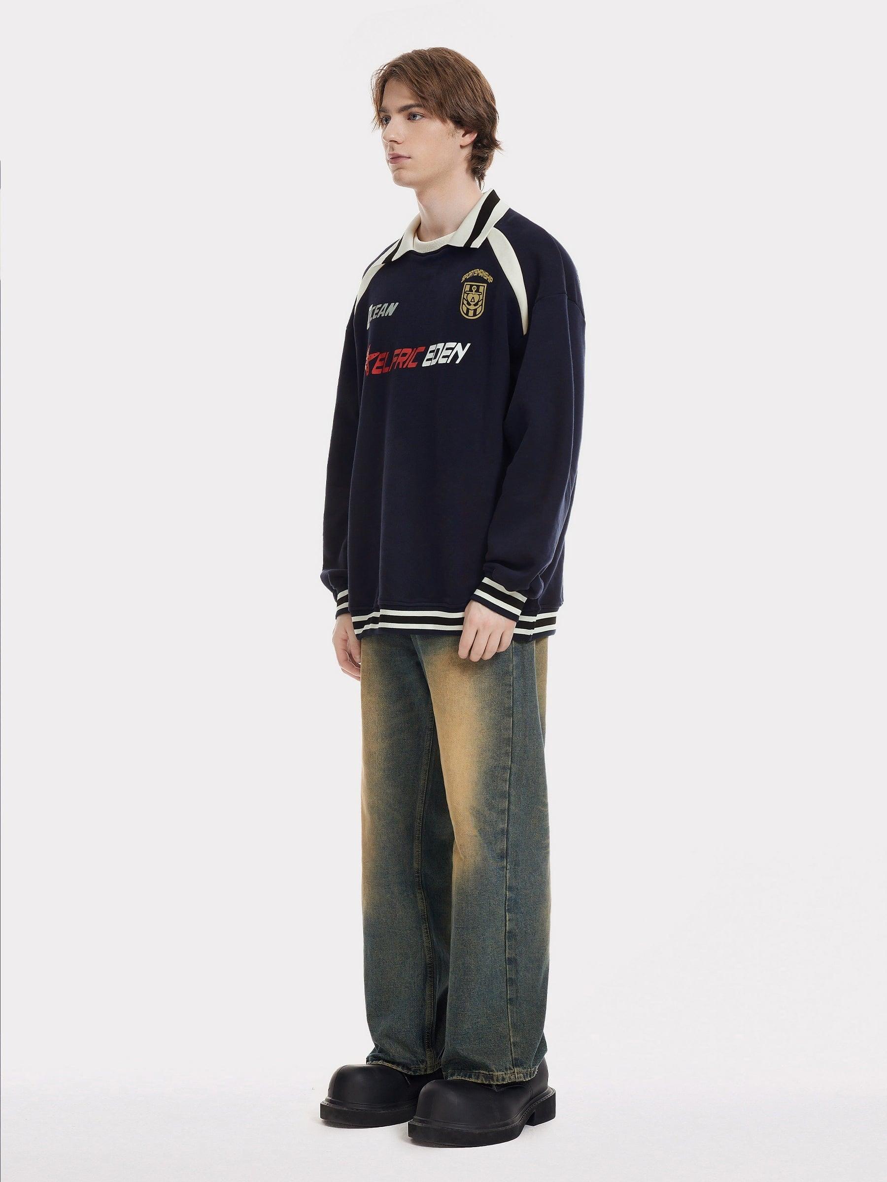 Aelfric Eden Striped Retro Sport Sweatshirt Product Image
