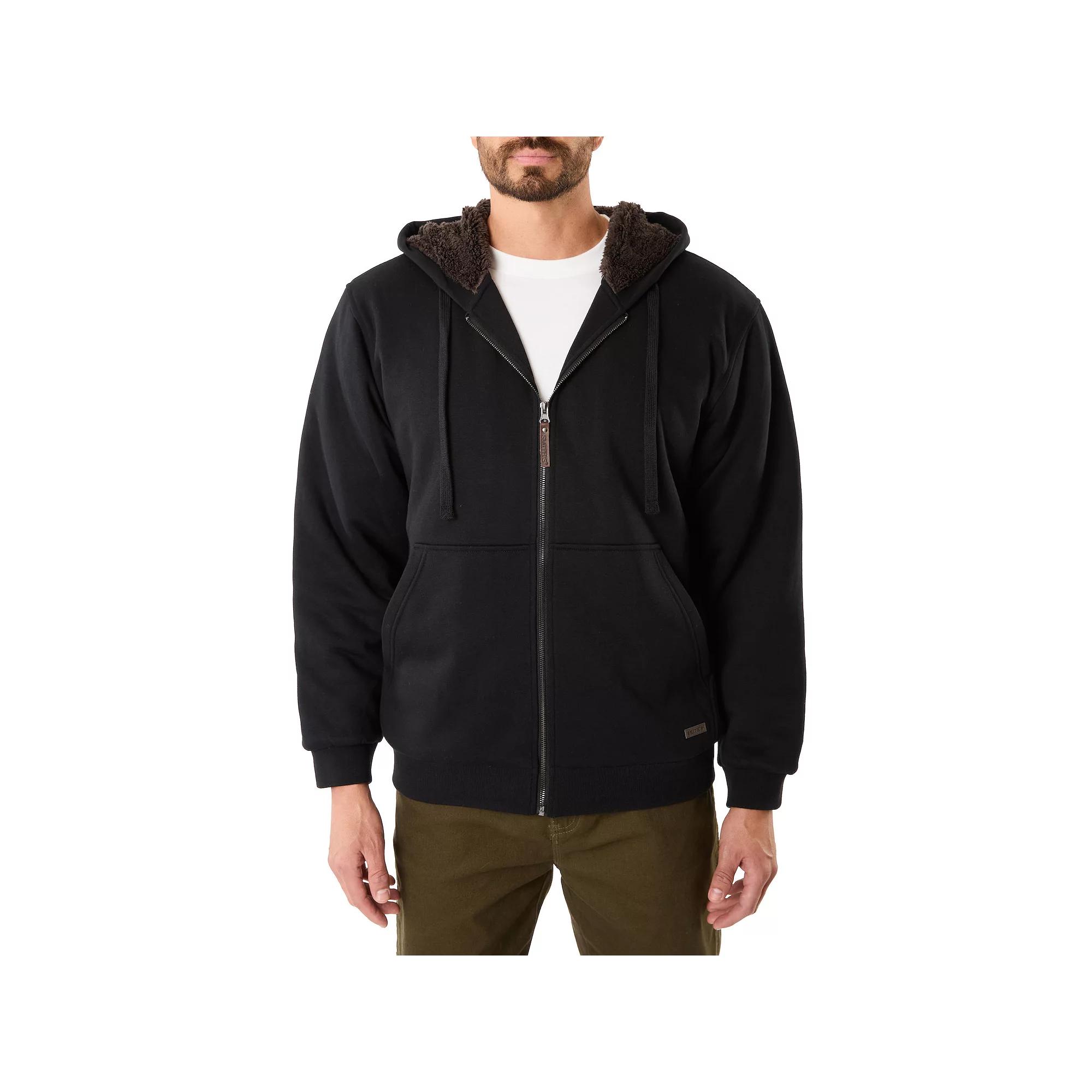 Big & Tall Smith's Workwear Sherpa-Lined Fleece Jacket, Men's,  Product Image