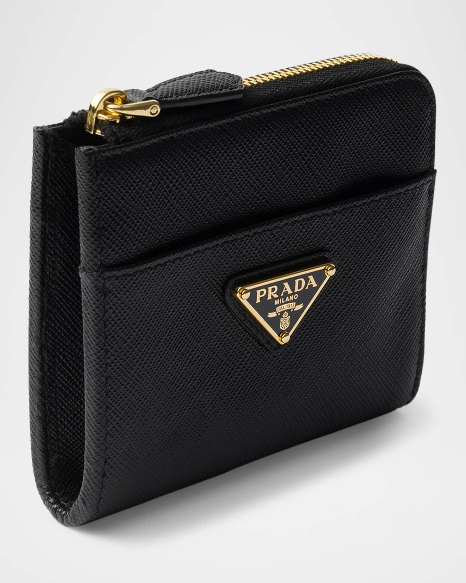 Small Saffiano Leather Zipper Wallet Product Image