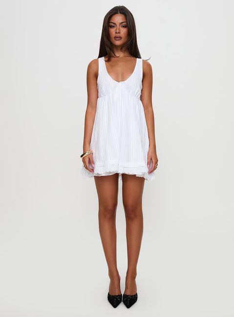 Nelty Mini Dress White Product Image